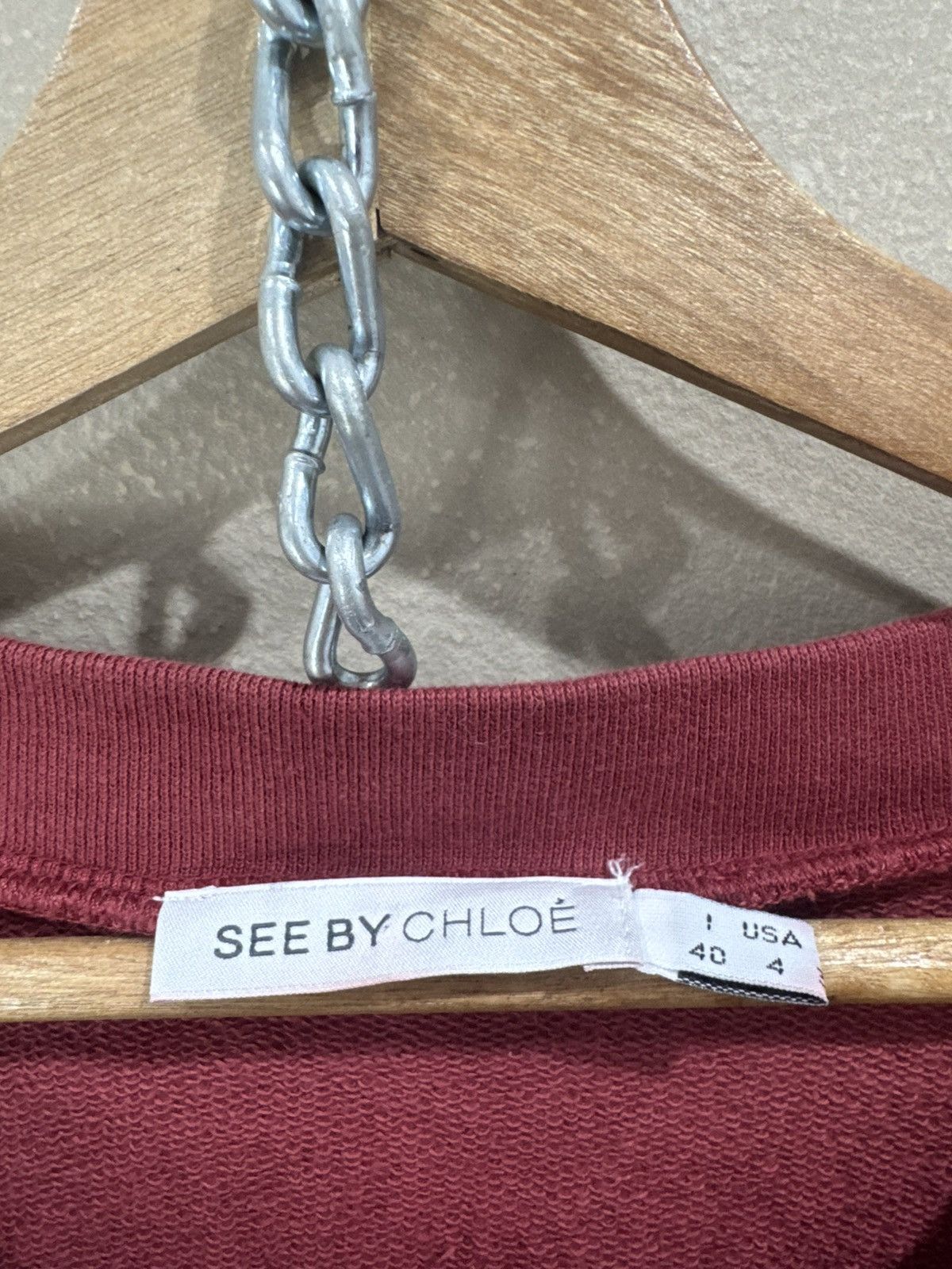 Chloe See by Chloe Wоmеns Sweatshirt Size S / US 4 / IT 40 - 3 Thumbnail