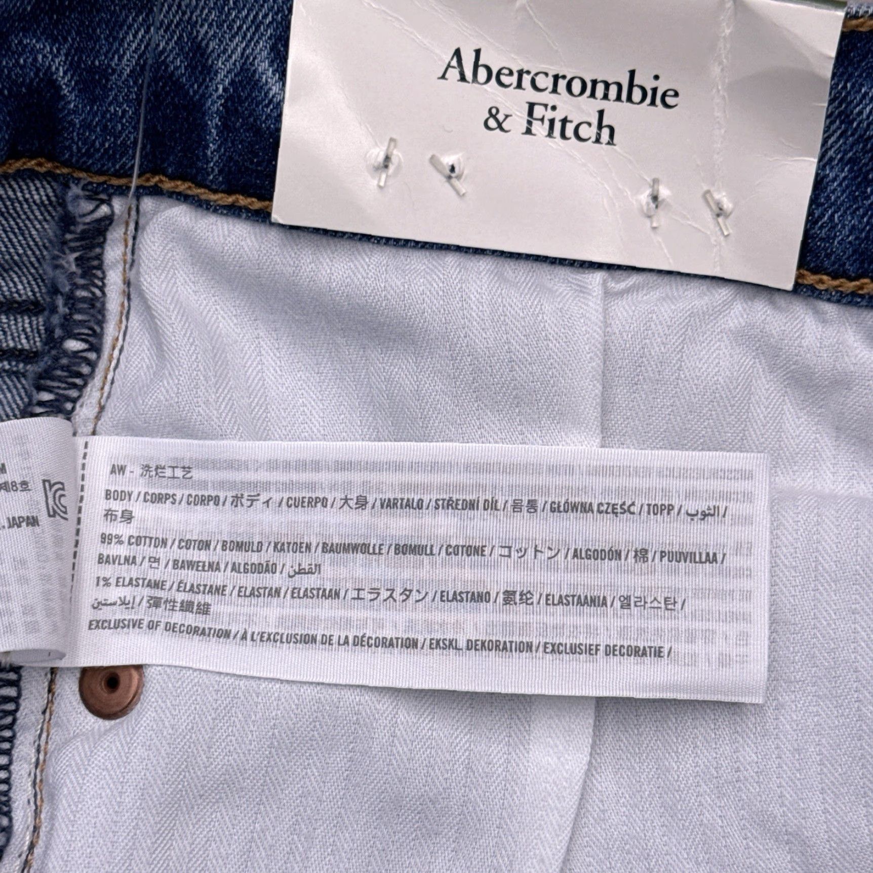 Abercrombie & Fitch Abercrombie & Fitch Jeans Womens 28 Skinny High Rise 5-Pocket Denim Blue Slim Stretch NWT 90s City Vintage No Size 28" / US 6 / IT 42 - 7 Thumbnail