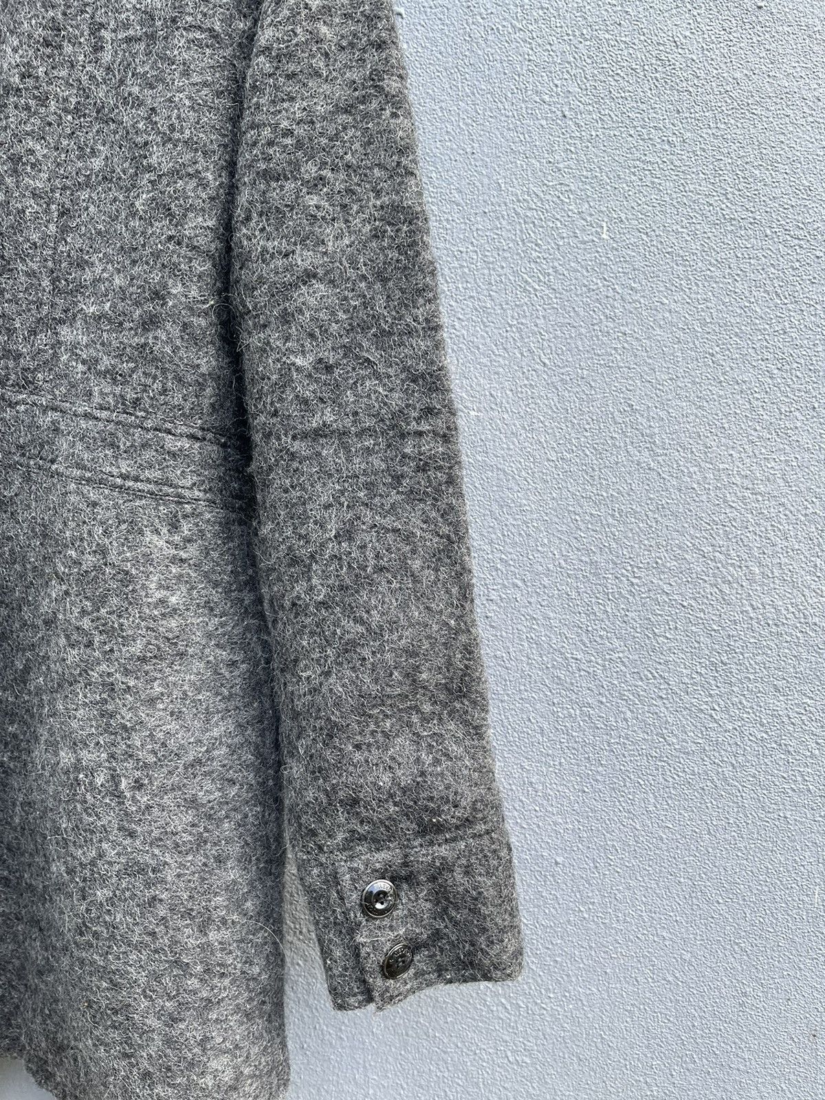 Designer Mayson Grey Wool-Blend Mid-Length Coat - Size 2 Size S / US 4 / IT 40 - 14 Thumbnail