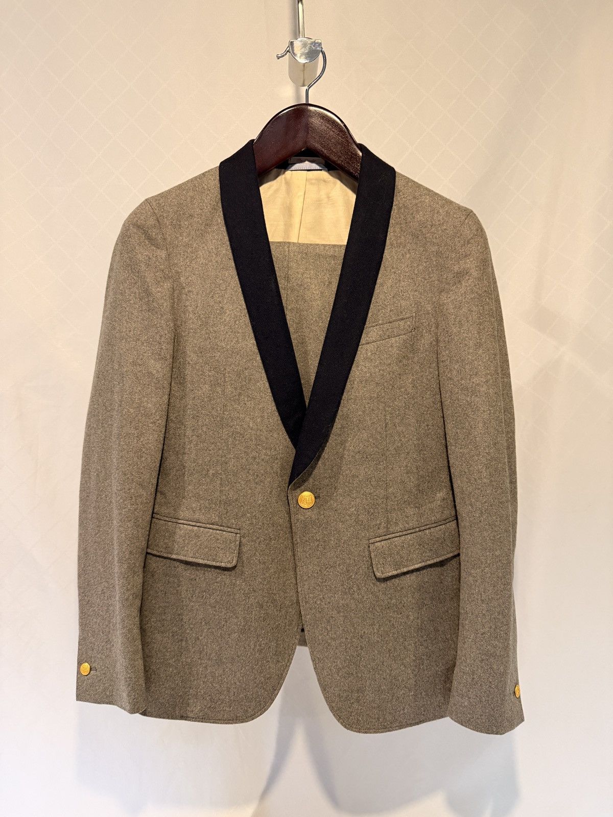 Gant Rugger Gant Rugger Shawl Collar Suit Size 36S - 1 Thumbnail