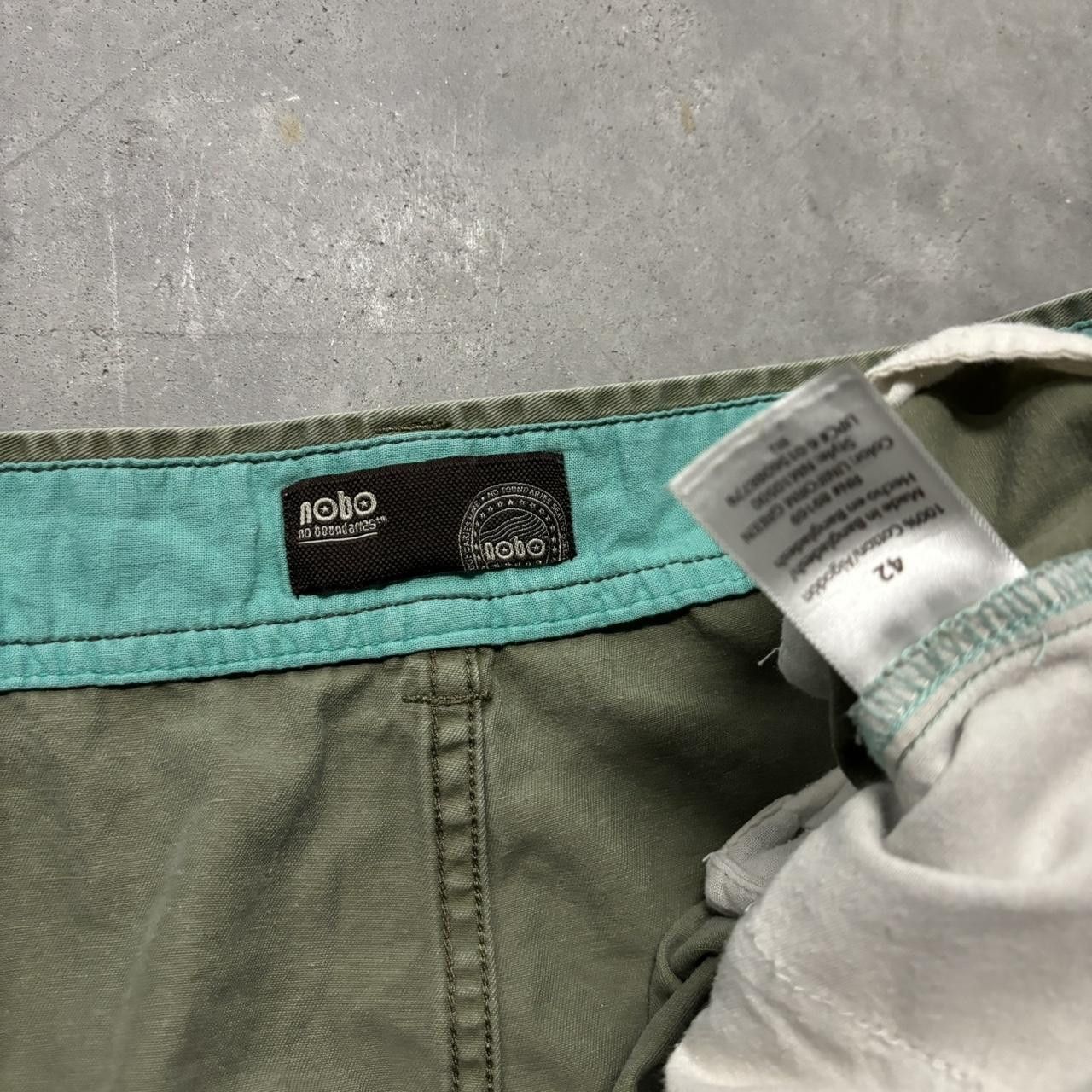 Japanese Brand × Vintage Crazy Vintage Y2K/2000s Baggy Grunge Khaki Skater Style Shorts! Size US 40 / EU 56 - 5 Thumbnail