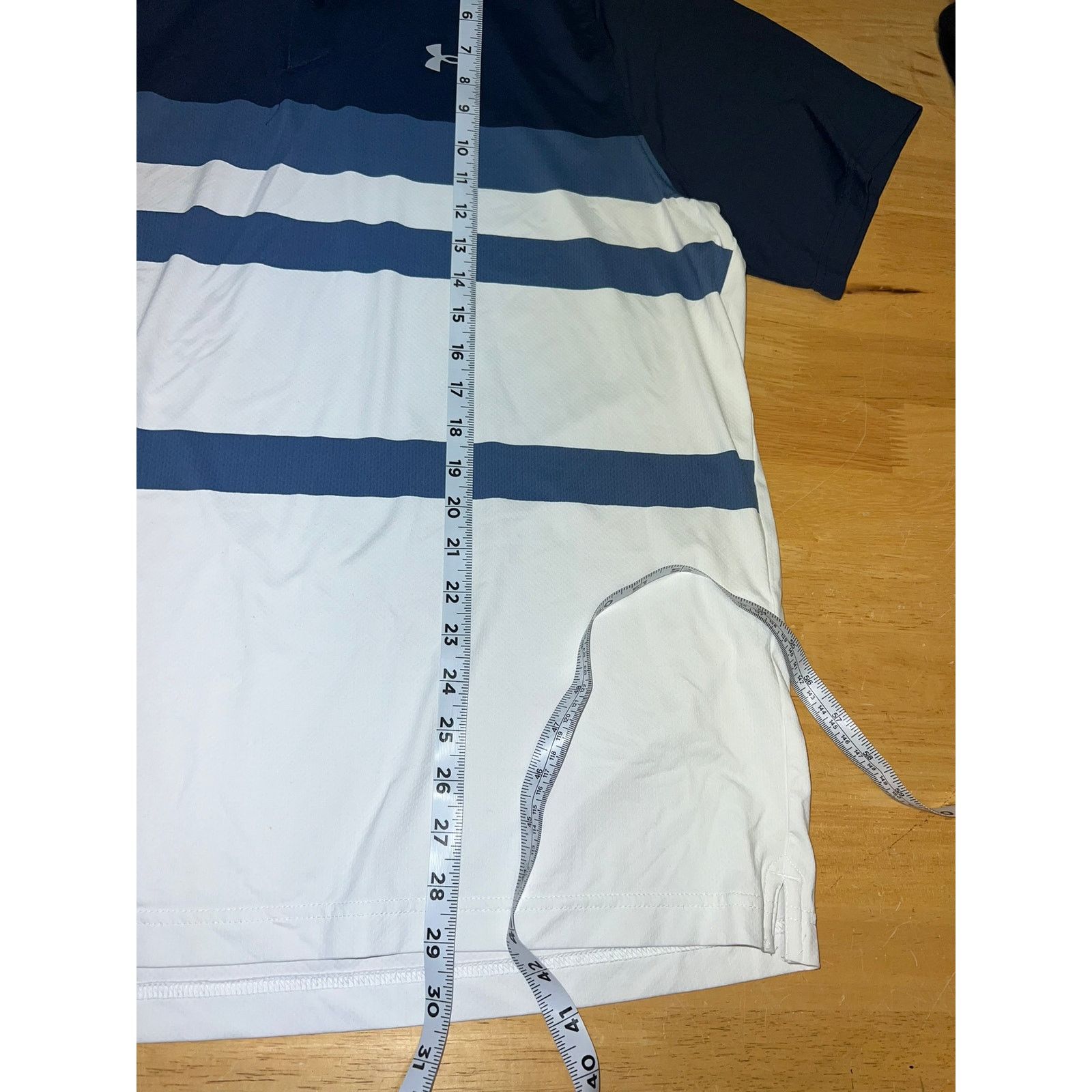 Under Armour Under Armour Polo Shirt Heatgear Heat Geat Striped Golf XL Size US XL / EU 56 / 4 - 9 Thumbnail