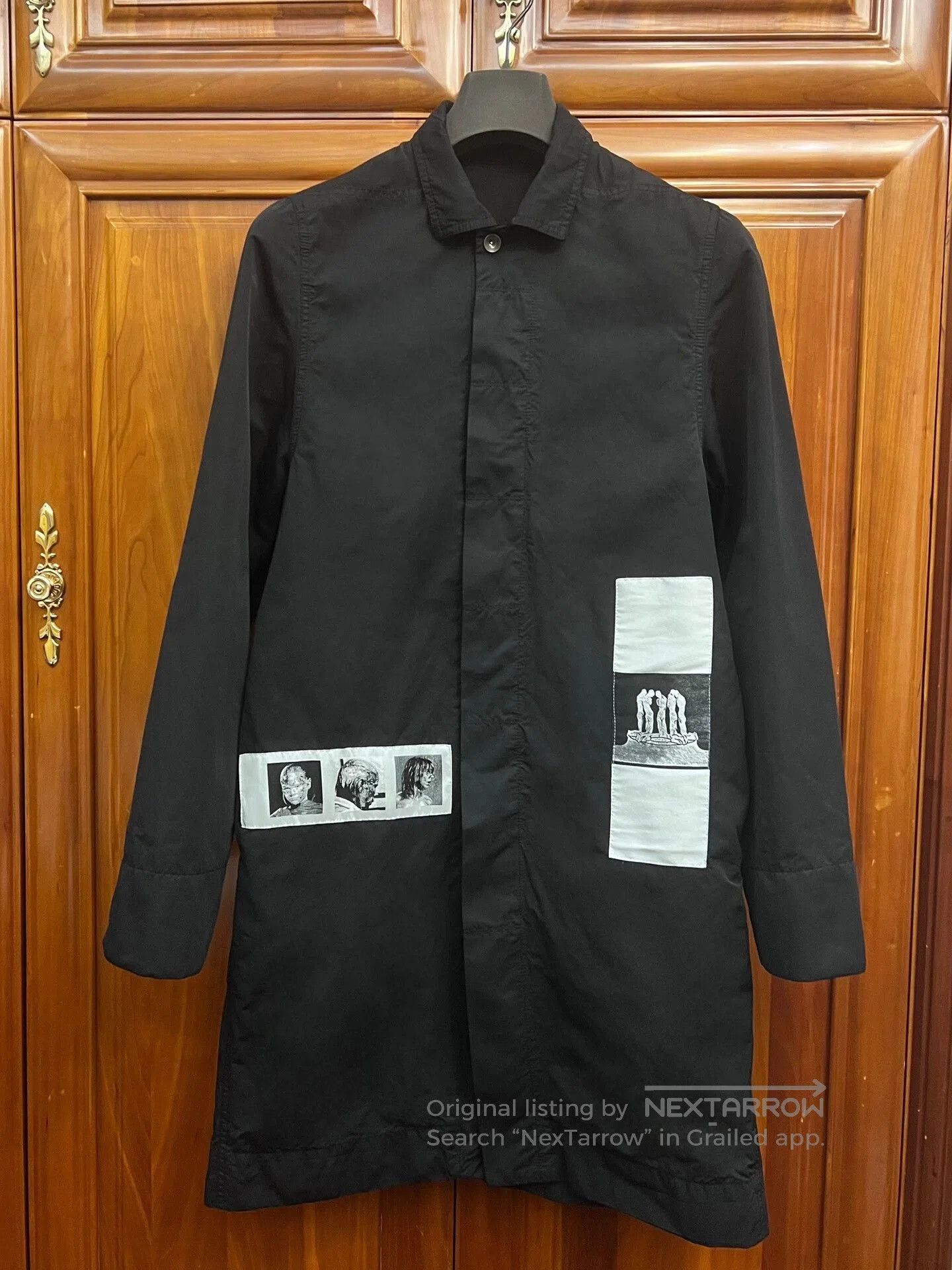 Rick Owens Rick Owens Black Nylon Oversized Jacket. Size US S / EU 44-46 / 1 - 1 Thumbnail