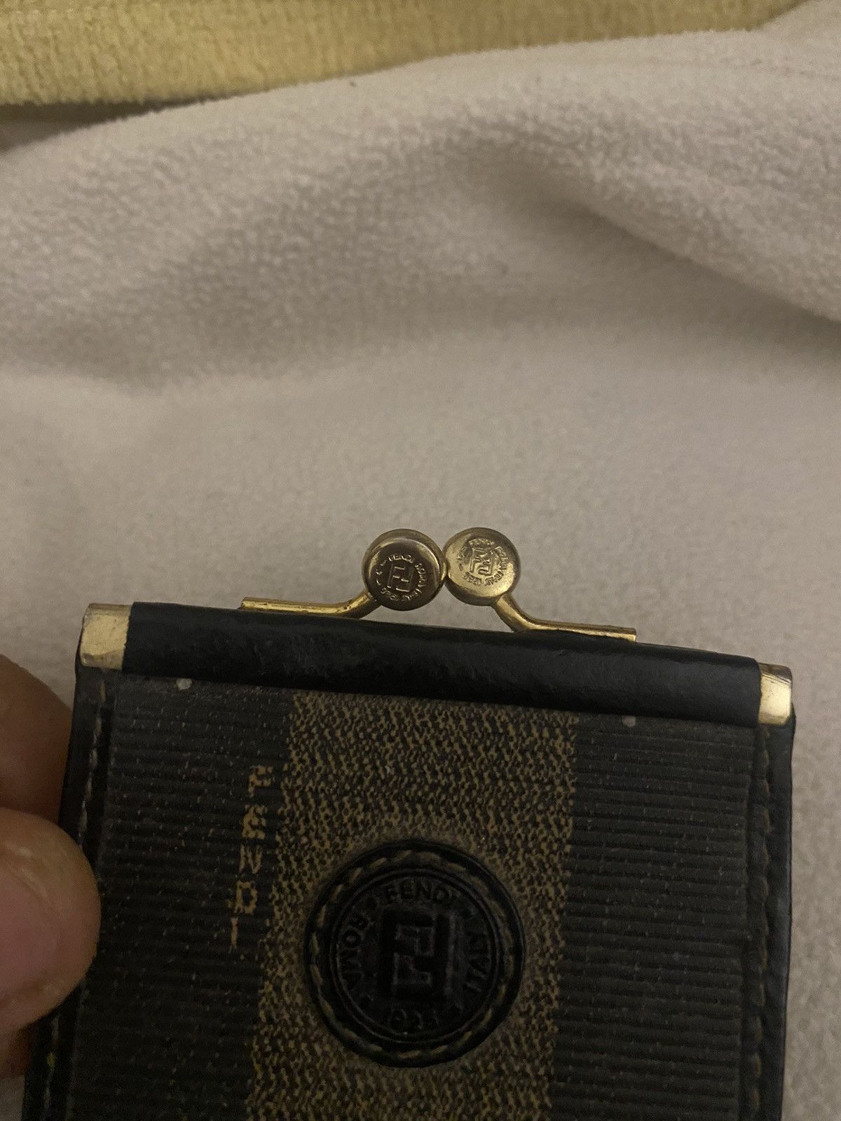 Fendi FENDI PEQUIN KISSLOCK COIN WALLET Size ONE SIZE - 2 Thumbnail
