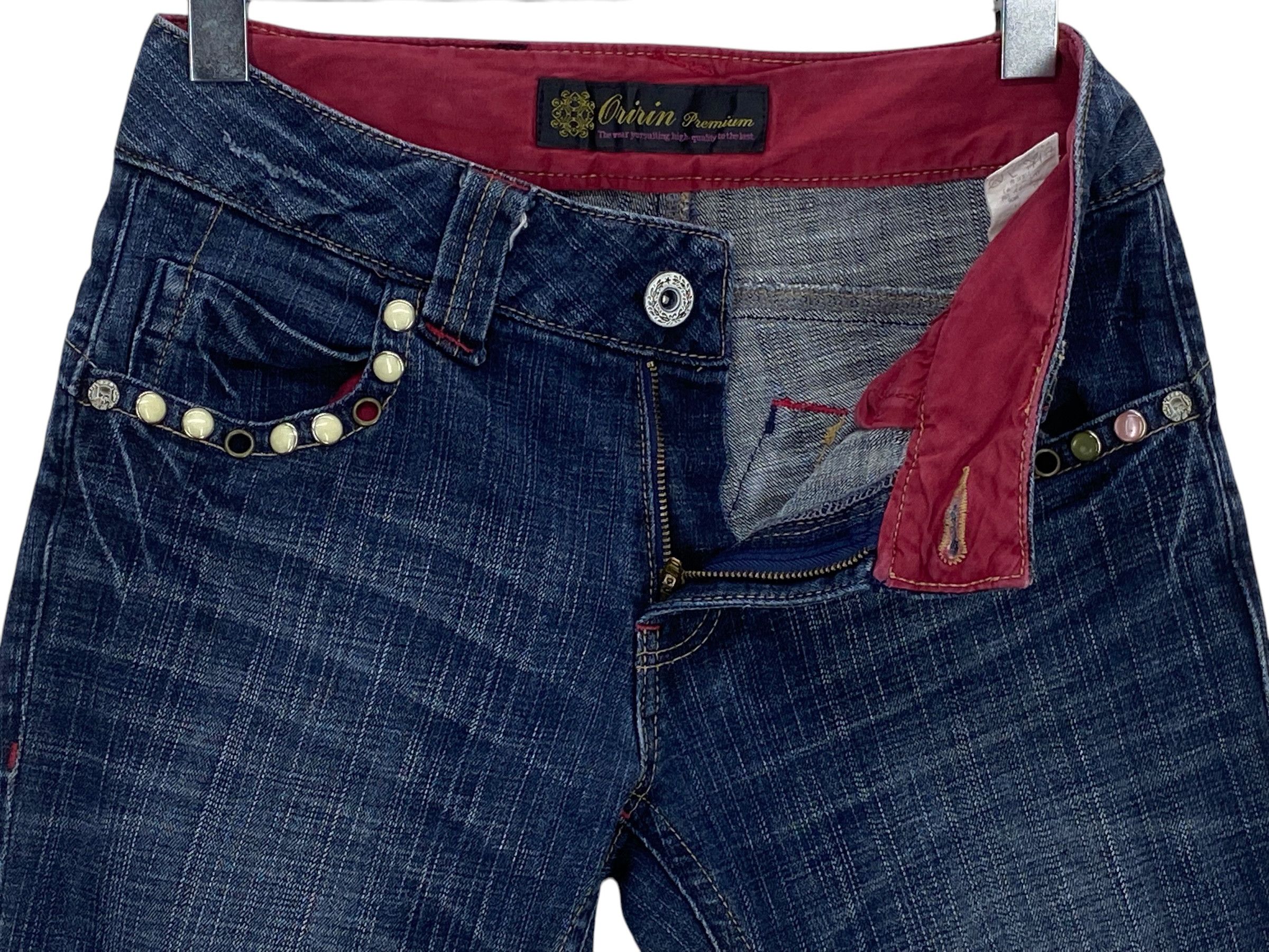 Japanese Brand Oririn Jeans Straight Leg Jeans Punk Grunge Jeans Size 25" / US 0 / IT 36 - 4 Thumbnail