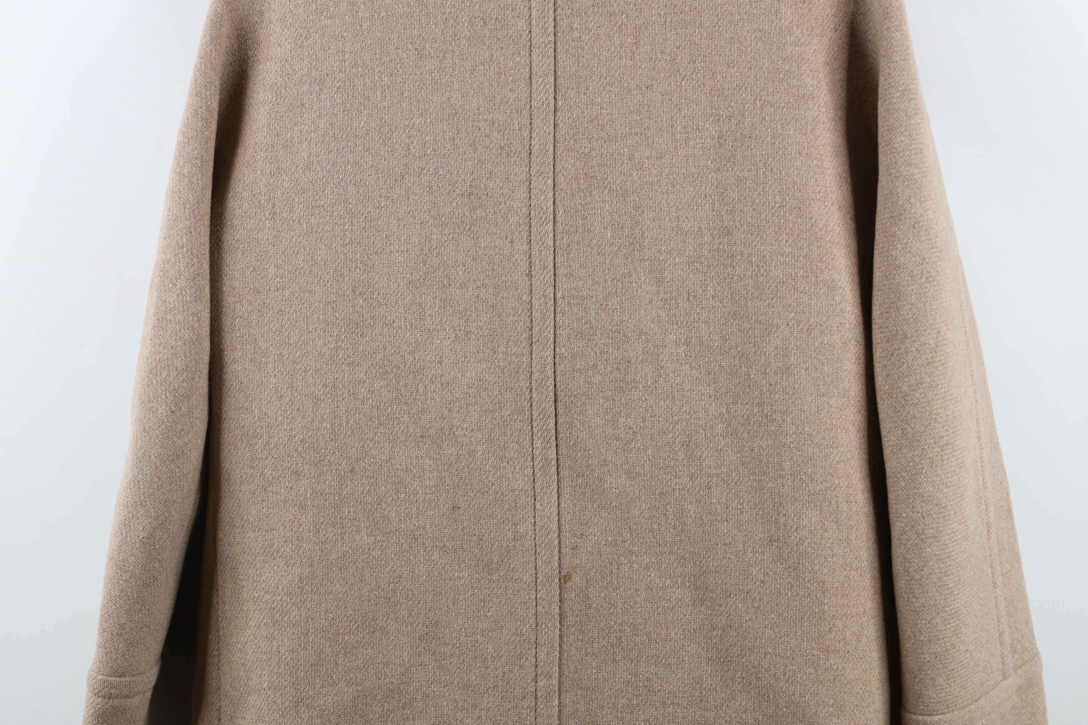 J.Crew × Vintage J Crew Cloth Nello Gori Cocoon Wool Coat Jacket Beige Size XL / US 12-14 / IT 48-50 - 15 Thumbnail