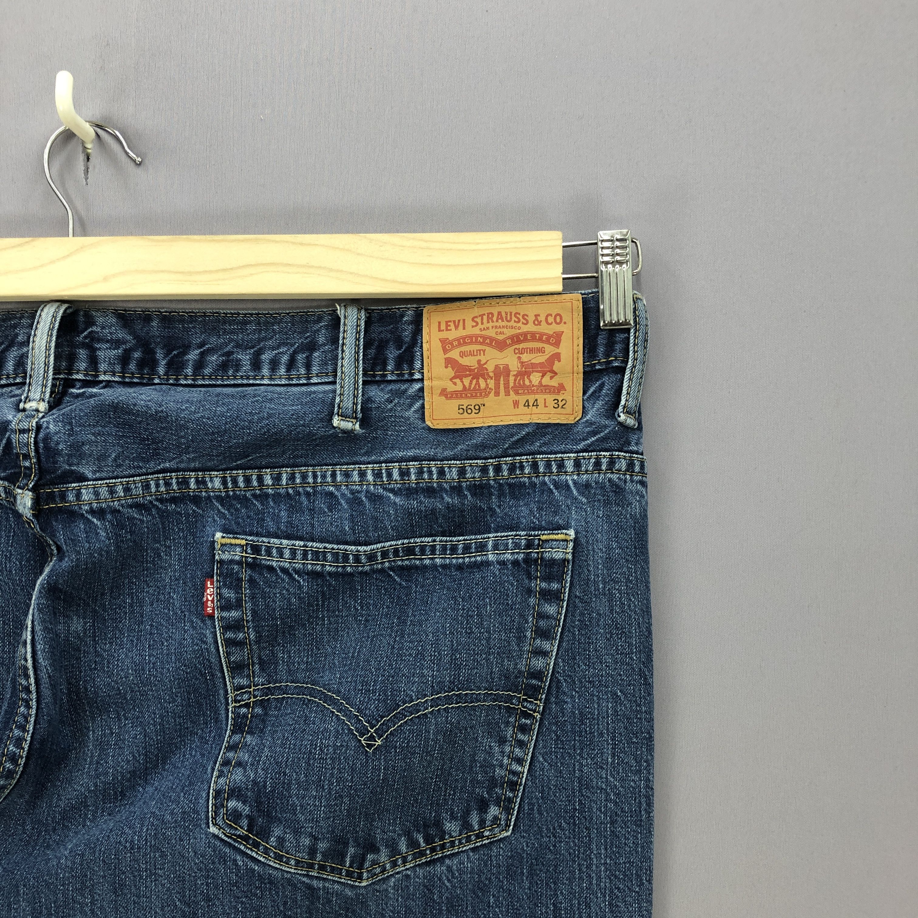 Levi's Crazy Y2K Baggy Levis 569 Jeans Levi's Distressed Blue Denim Size US 44 / EU 60 - 5 Thumbnail