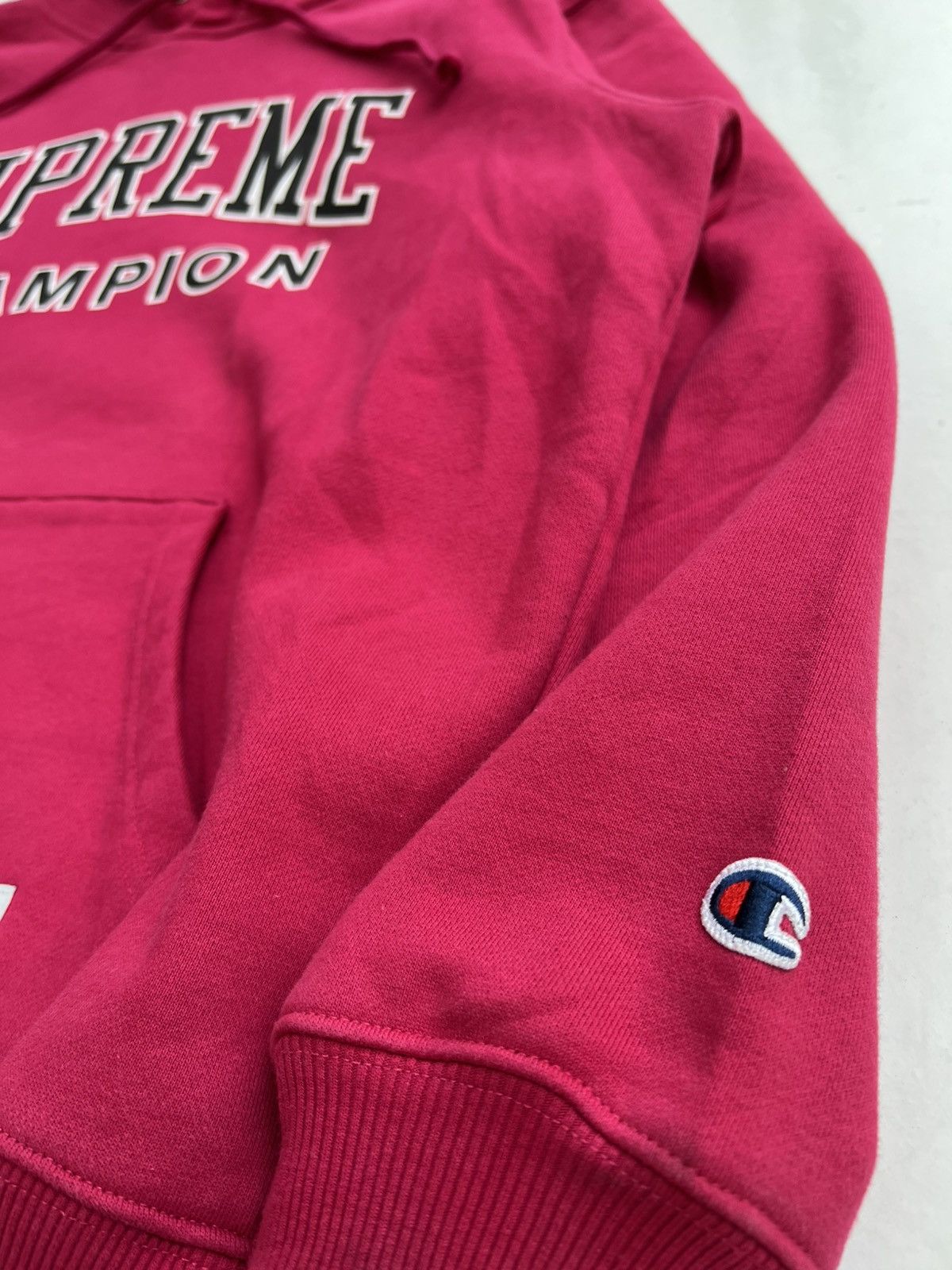 Champion × Supreme Supreme x Champion Label Hooded Sweatshirt Size US L / EU 52-54 / 3 - 4 Thumbnail