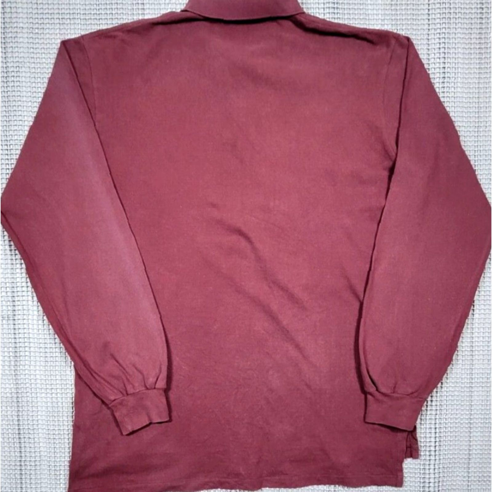 Polo Ralph Lauren Polo Ralph Lauren Polo Shirt XL Red Long Sleeve Button Collar Trim Embroidered Logo 90s Pony Vintage Style Mens Size US XL / EU 56 / 4 - 7 Thumbnail