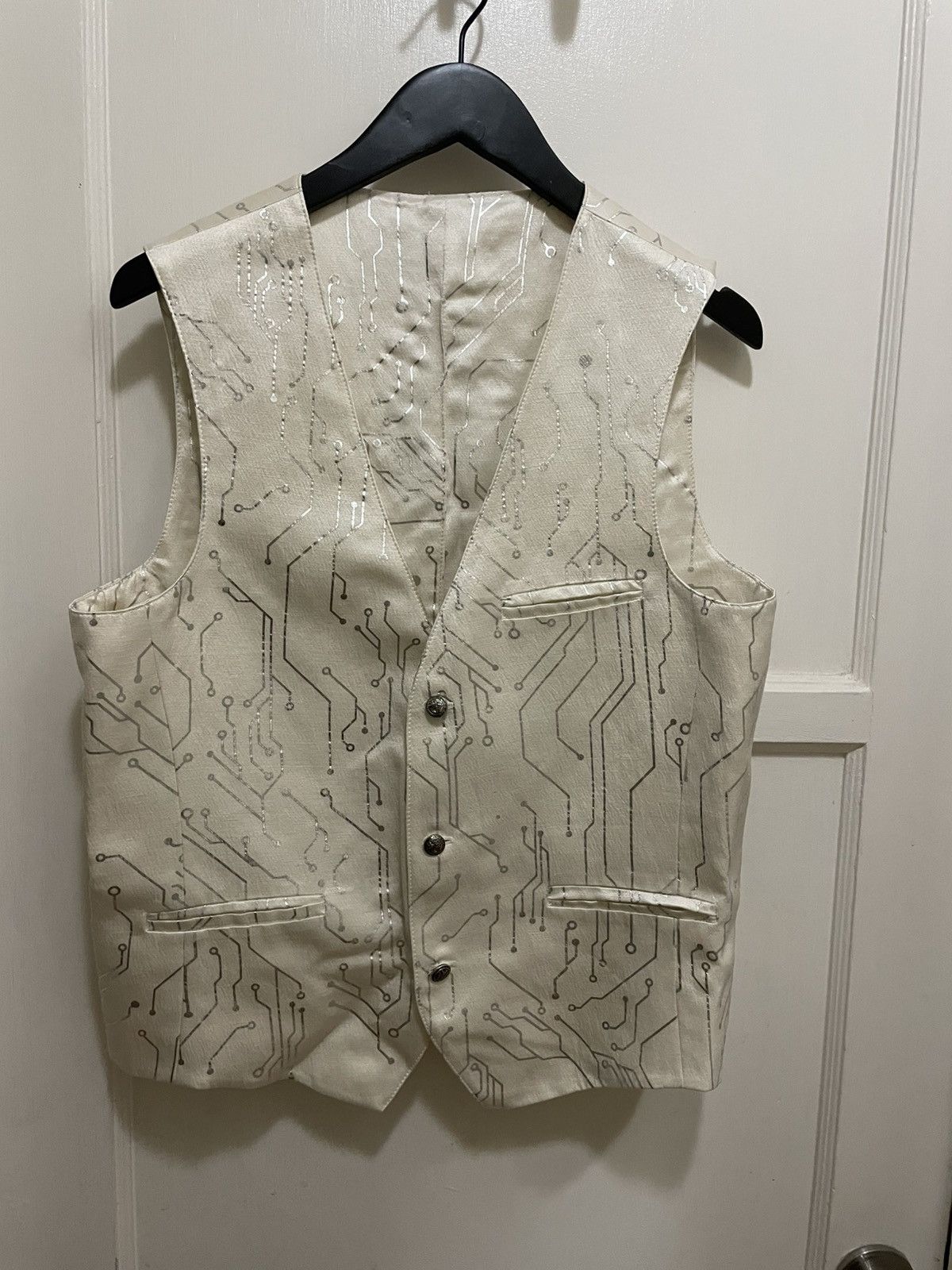 Other Super Unique Cream and Gold Vest Size US M / EU 48-50 / 2 - 1 Thumbnail