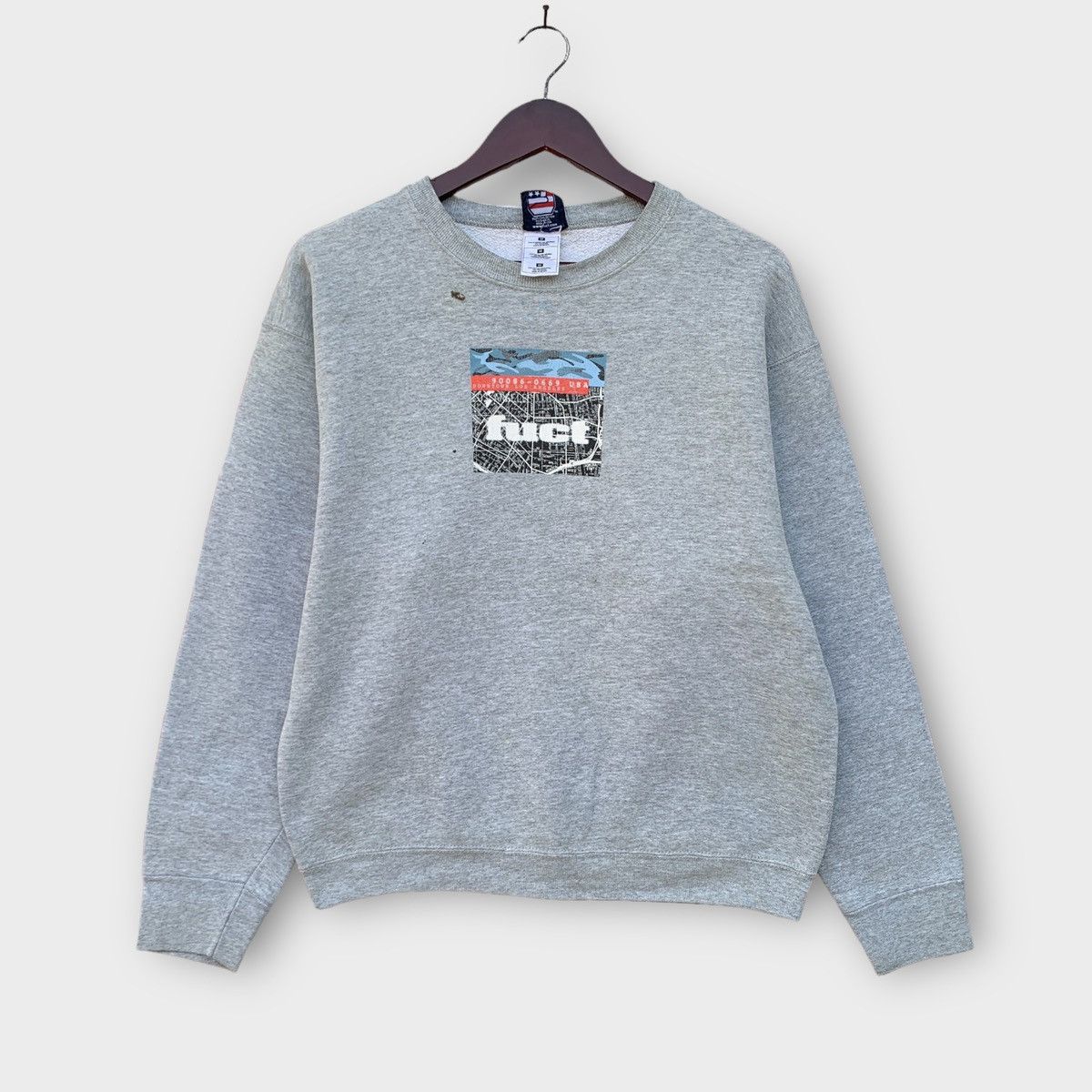 FUCT Vintage 90s Fuct Downtown LA Skateboard Crewneck Sweatshirt Size US S / EU 44-46 / 1 - 1 Thumbnail
