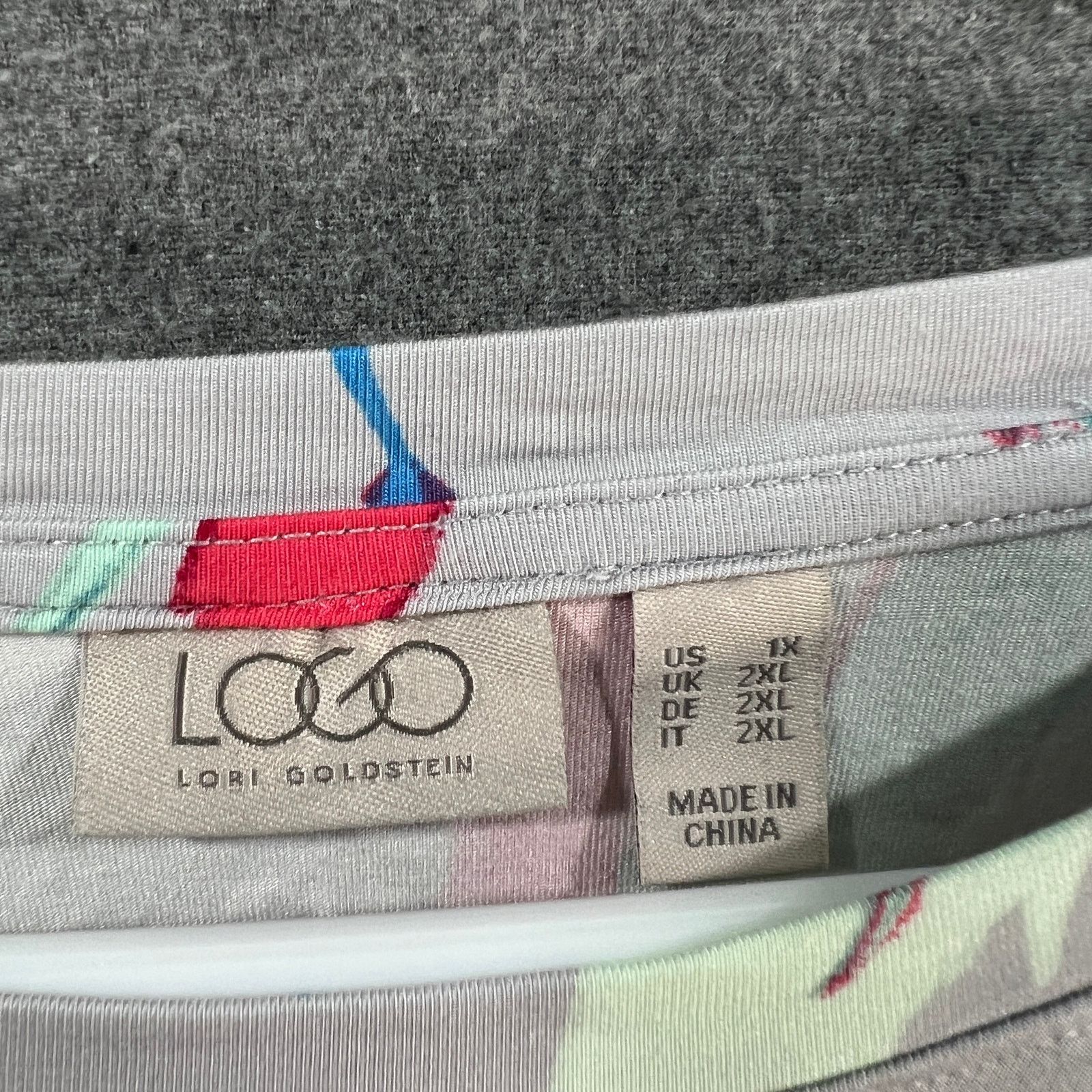 Other LOGO by Lori Goldstein Rayon 230 Feather Print Size XL / US 12-14 / IT 48-50 - 3 Thumbnail