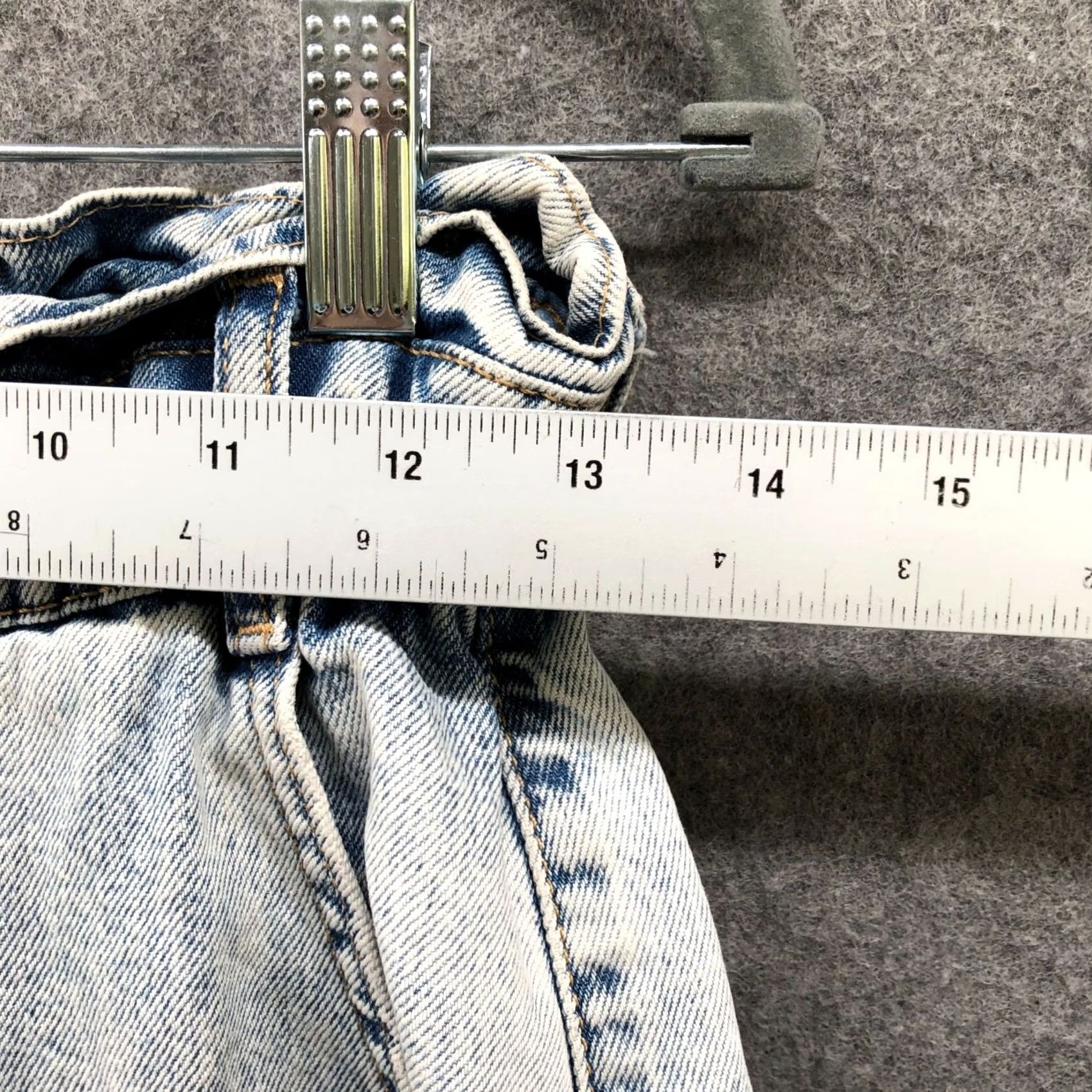 Zara Zara High Rise Tapered Jeans Womens 4 Blue Acid Wash Paper Bag Relaxed Button Jeans Size 27" / US 4 / IT 40 - 6 Thumbnail
