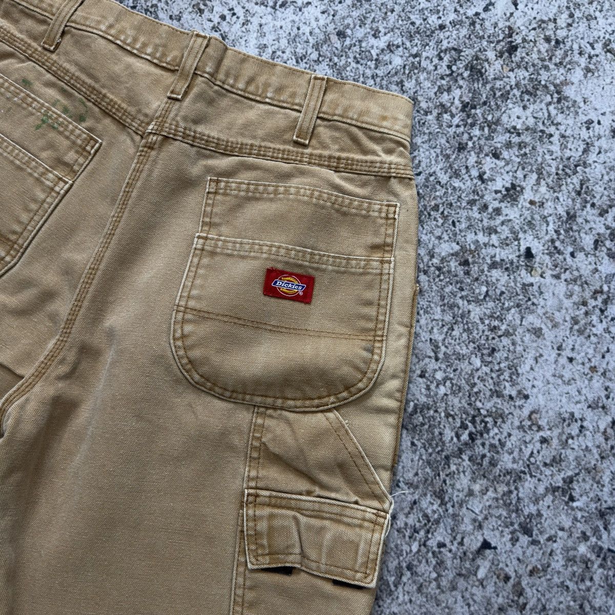Vintage Dickies Thrashed Faded Distressed Carpenter Pants ERD Grunge Size US 31 - 5 Thumbnail