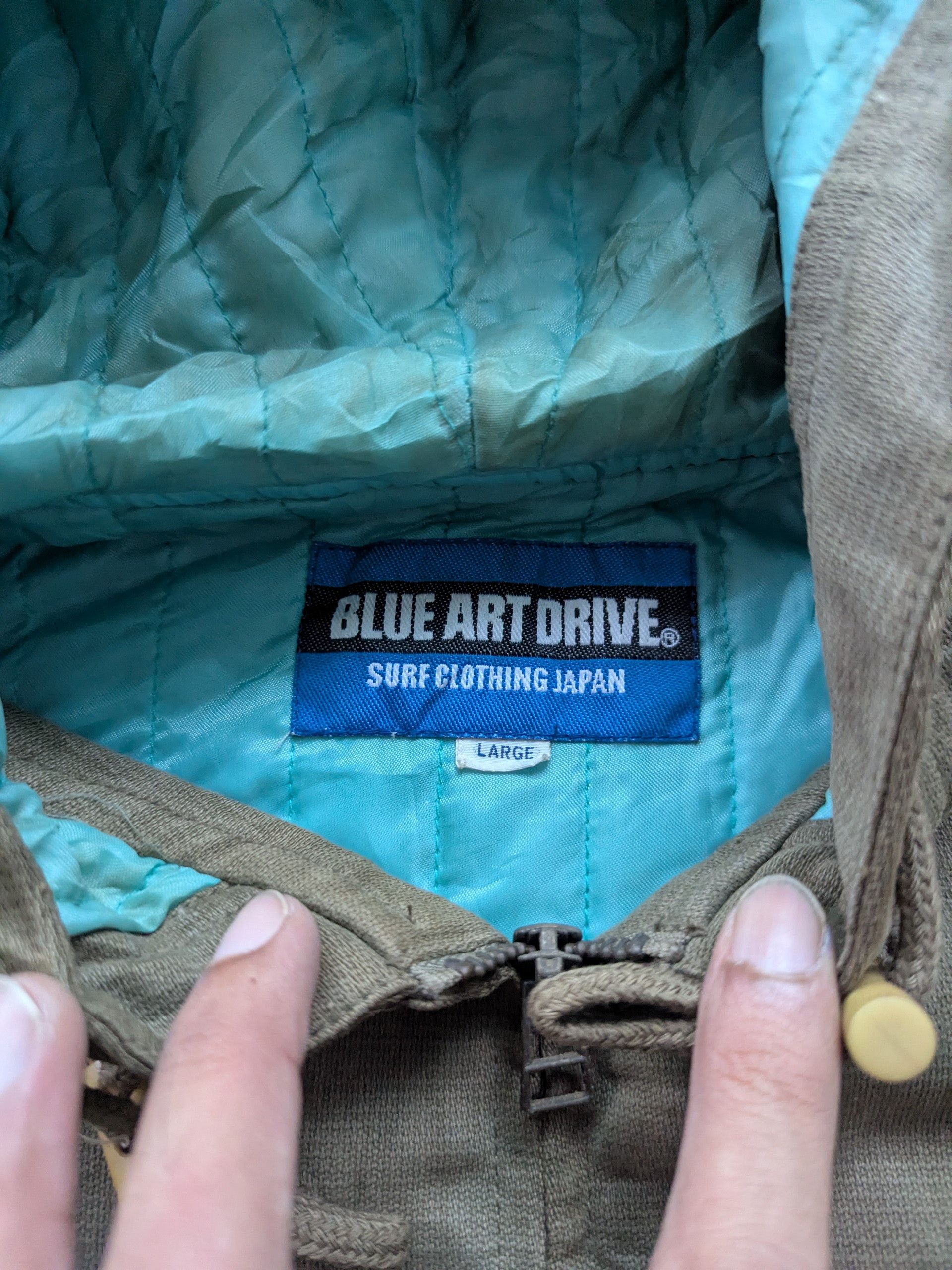 Japanese Brand × Vintage Vintage 1990s Surf Clothing Japan Hoodie Jacket Sleeveless Size US L / EU 52-54 / 3 - 12 Thumbnail