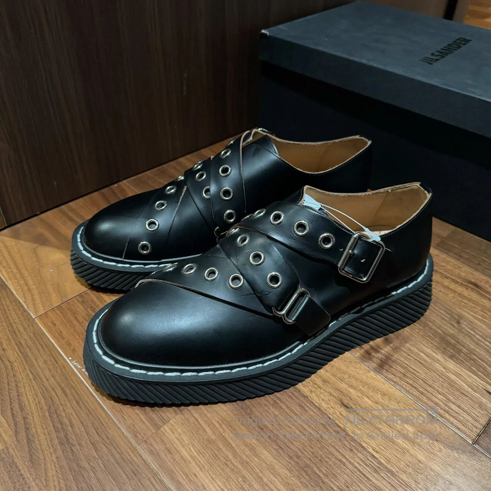 Jil Sander Jil Sander Black Studded Ankle Boots. Size US 8.5 / IT 38.5 - 4 Thumbnail
