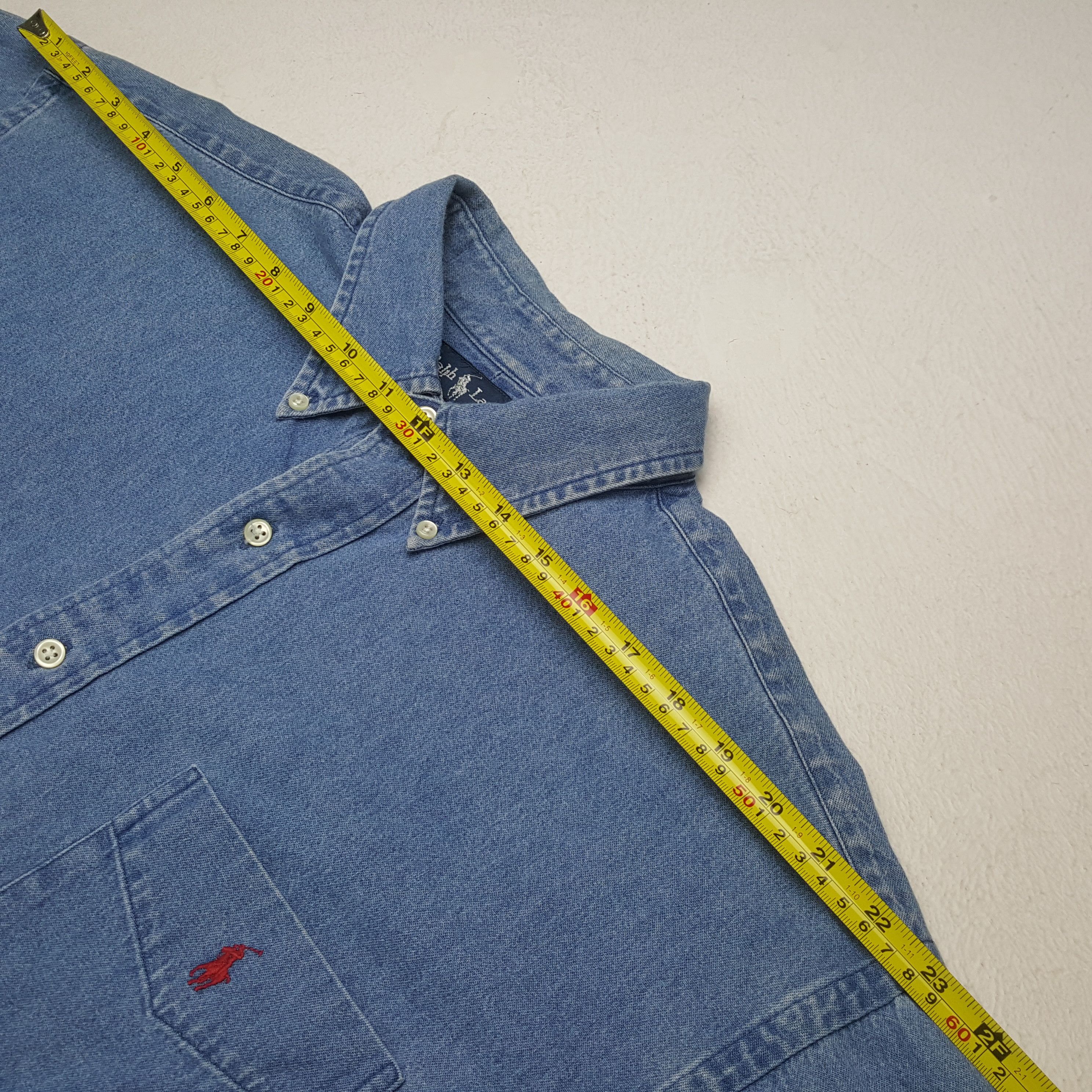 Polo Ralph Lauren Vintage Polo by Ralph Lauren Fashion Brand Denim Polos 31 Size US XXL / EU 58 / 5 - 5 Thumbnail