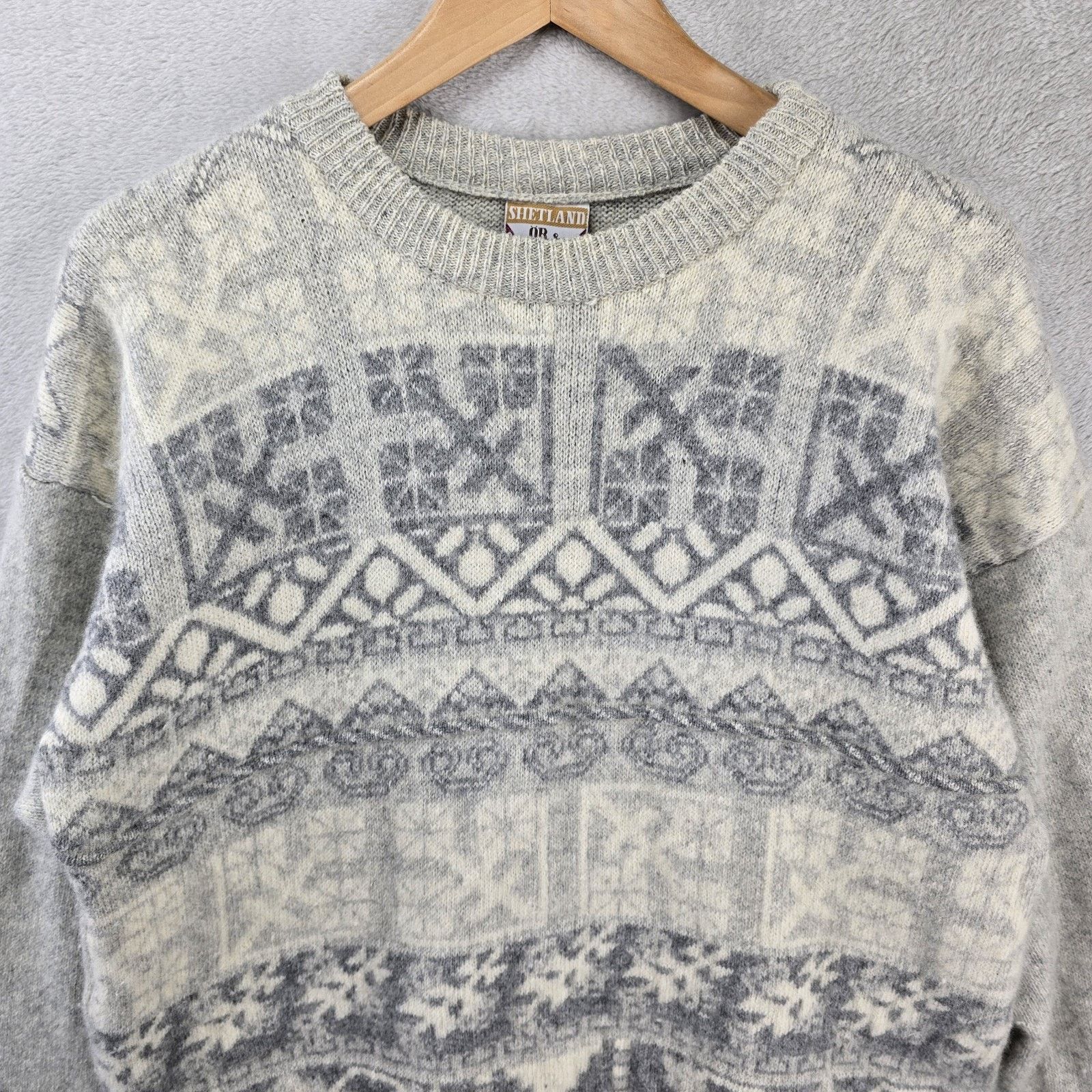 Other Vintage Or & Hal Shetland Wool Fairl Isle Sweater Men Medium Size US M / EU 48-50 / 2 - 3 Thumbnail