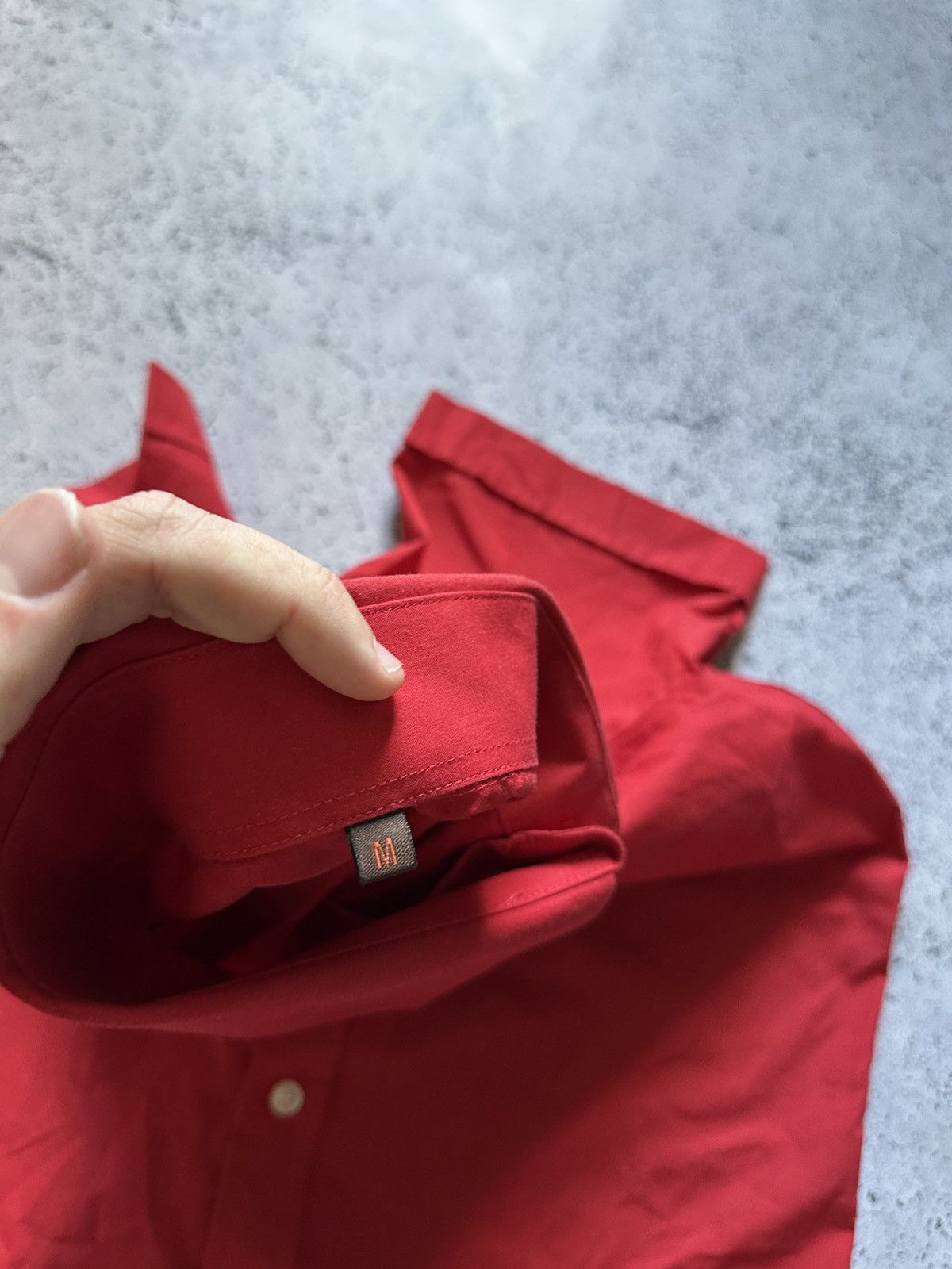 Etro × Vintage Vintage Etro Button Up Shirt Mini Logo Red Y2K USA Size US M / EU 48-50 / 2 - 6 Thumbnail