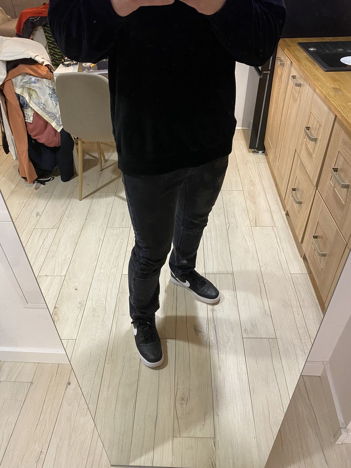 John Galliano DSWT! Galliano Black Waxed Distressed Denim Pants Size US 34 / EU 50 - 3 Thumbnail