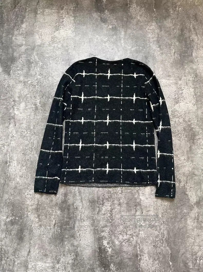 Saint Laurent Paris Saint Laurent Paris Cross Crucifix Mohair Sweater Size US XS / EU 42 / 0 - 6 Thumbnail