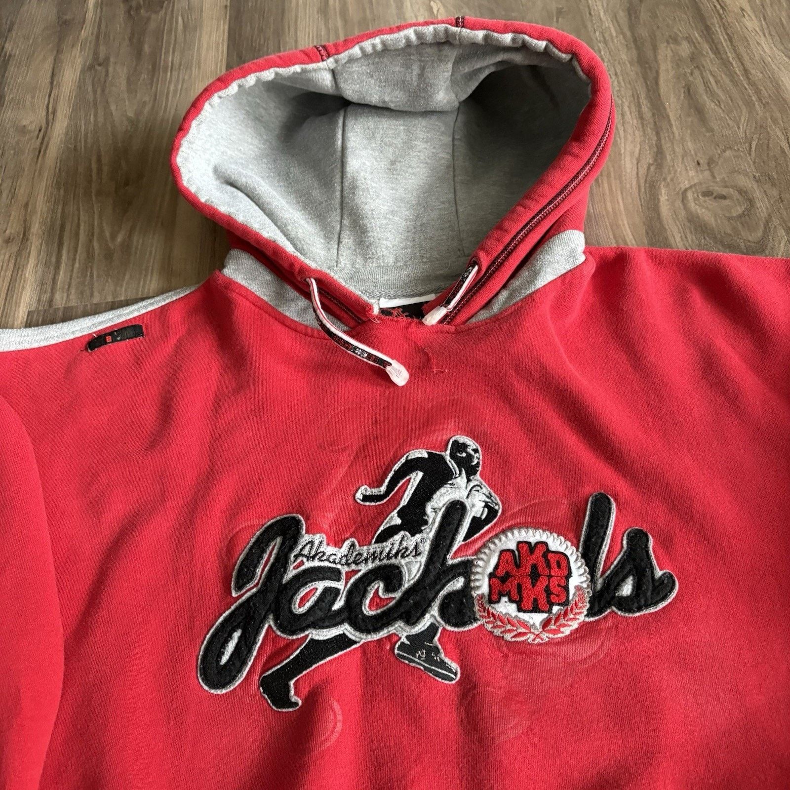 Akademiks × Vintage Vintage Akademiks Hoodie Size XXL Red Football Varsity Y2K Size US XXL / EU 58 / 5 - 4 Thumbnail