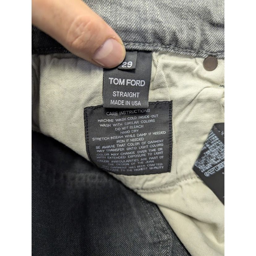 Tom Ford o1rshd1 Straight Denim Jeans in Grey Size US 29 - 16 Thumbnail