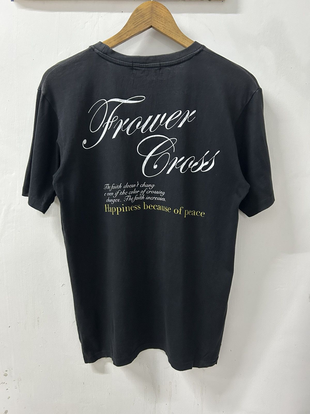 20471120 Commontage Gothic Style Golden Cross Quotes Healing Feeling Size US M / EU 48-50 / 2 - 2 Thumbnail