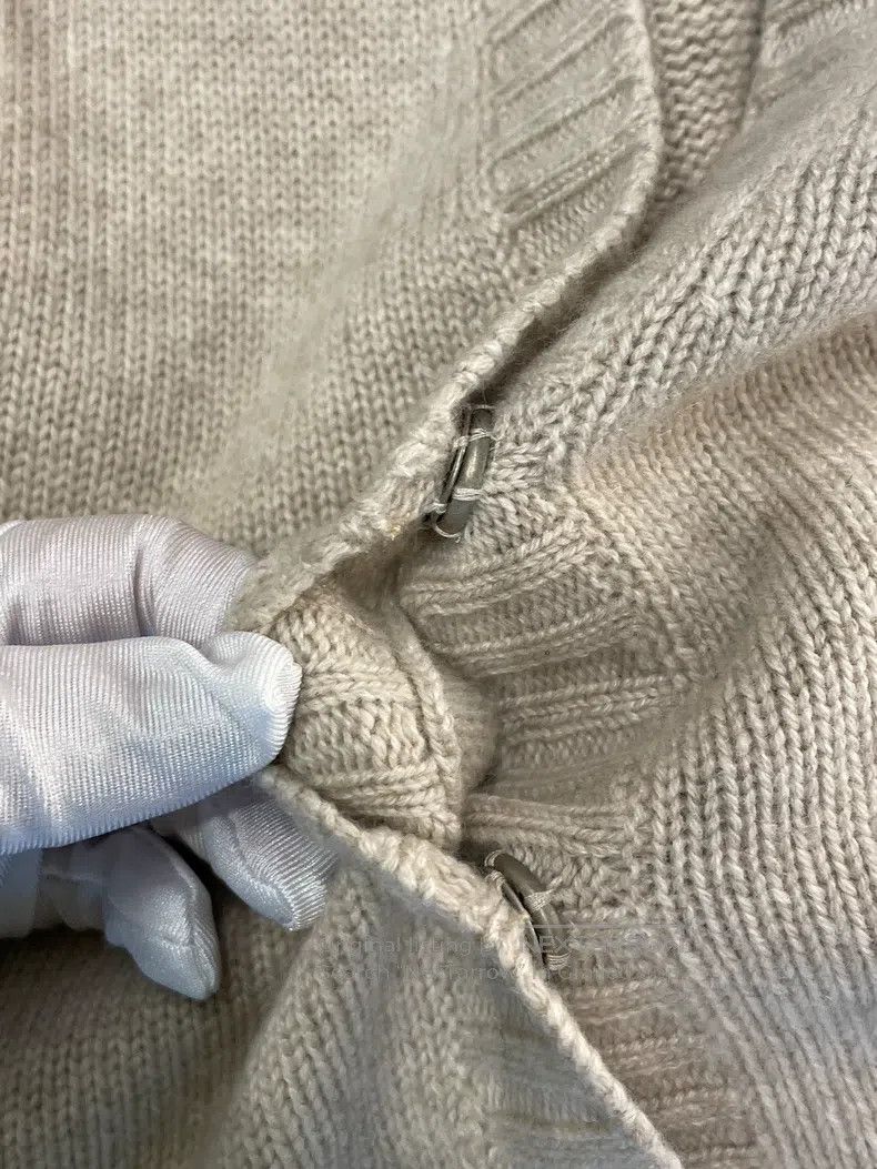 Brunello Cucinelli Brunello Cucinelli Beige Cashmere Sweater Size S / US 4 / IT 40 - 6 Thumbnail