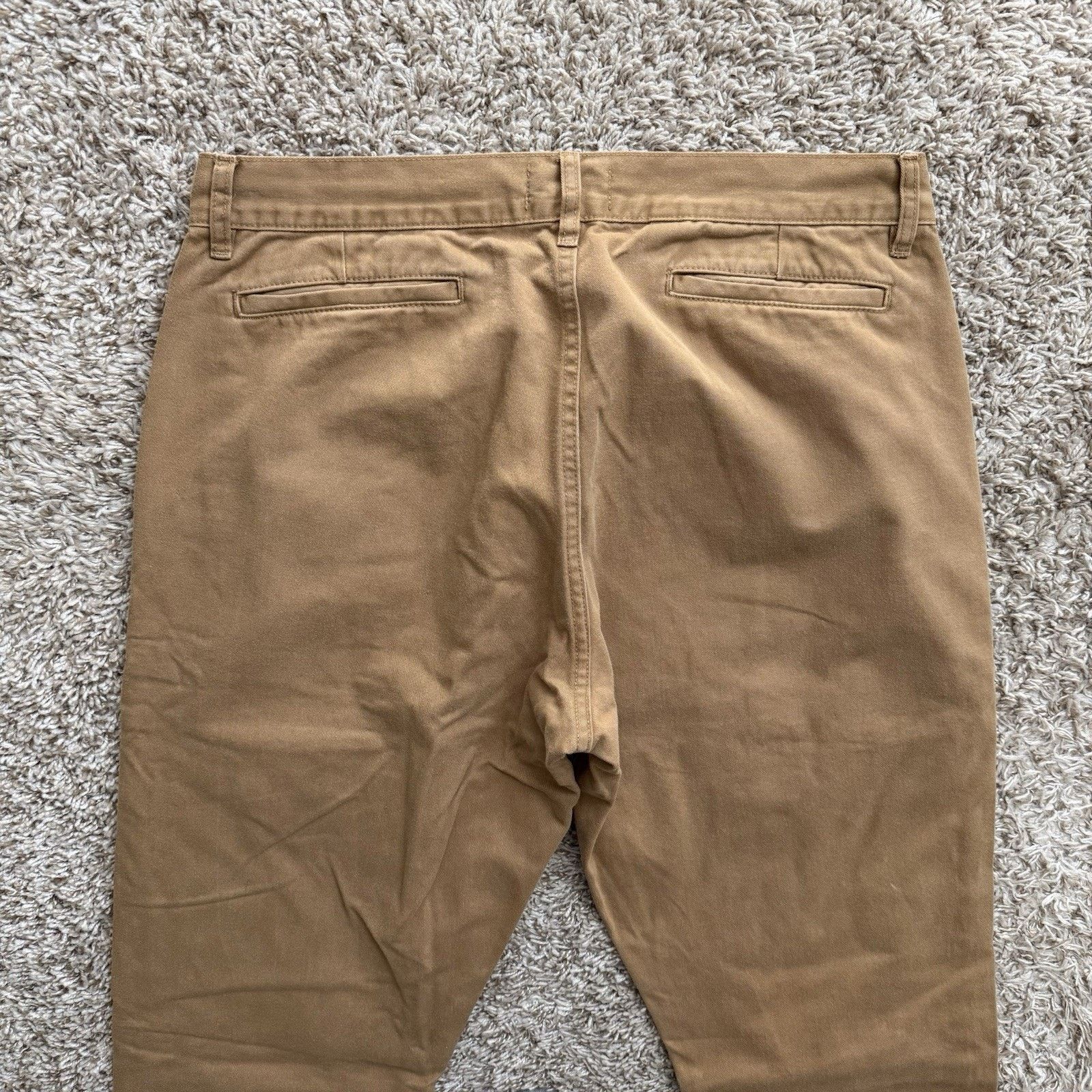 Taylor Stitch Taylor Stitch Democratic Khaki Brown Chino Pants Tan Cotton Size US 33 - 6 Thumbnail