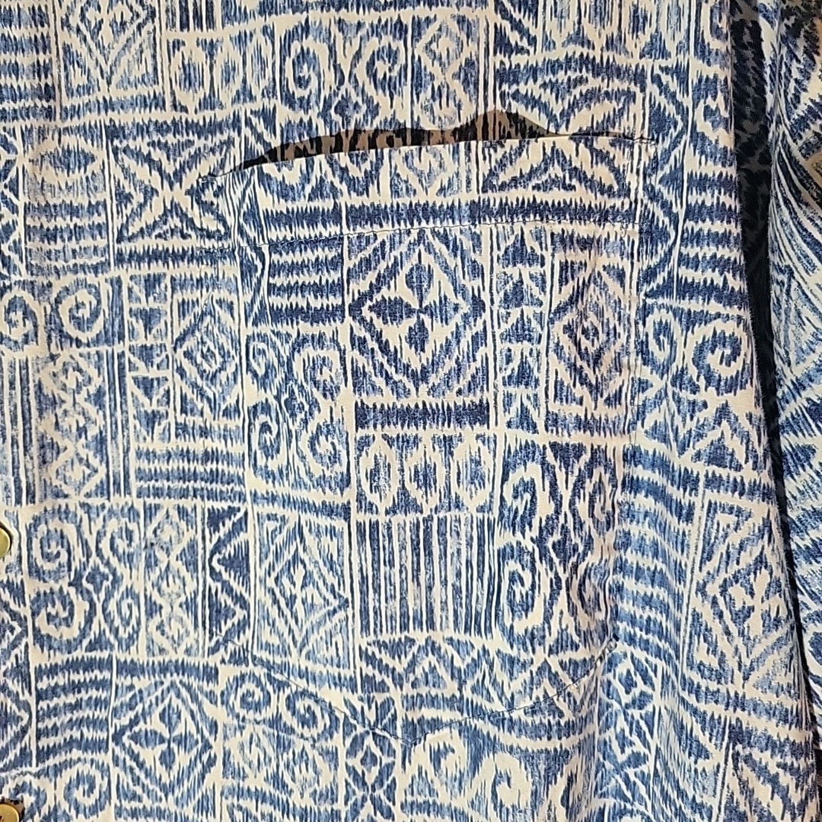 Tori Richard Tori Richard Medium Blue Waves Print Button Up Casual Beach Size US M / EU 48-50 / 2 - 4 Thumbnail