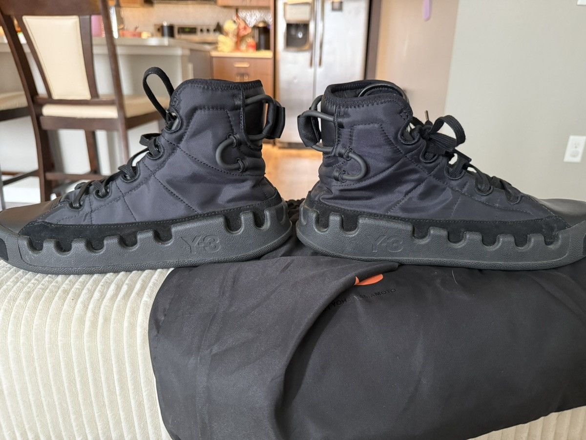 Yohji Yamamoto Y-3 Kasabaru Leather Black EF2559 FW19 Yohji Yamamot Size US 10 / EU 43 - 4 Thumbnail