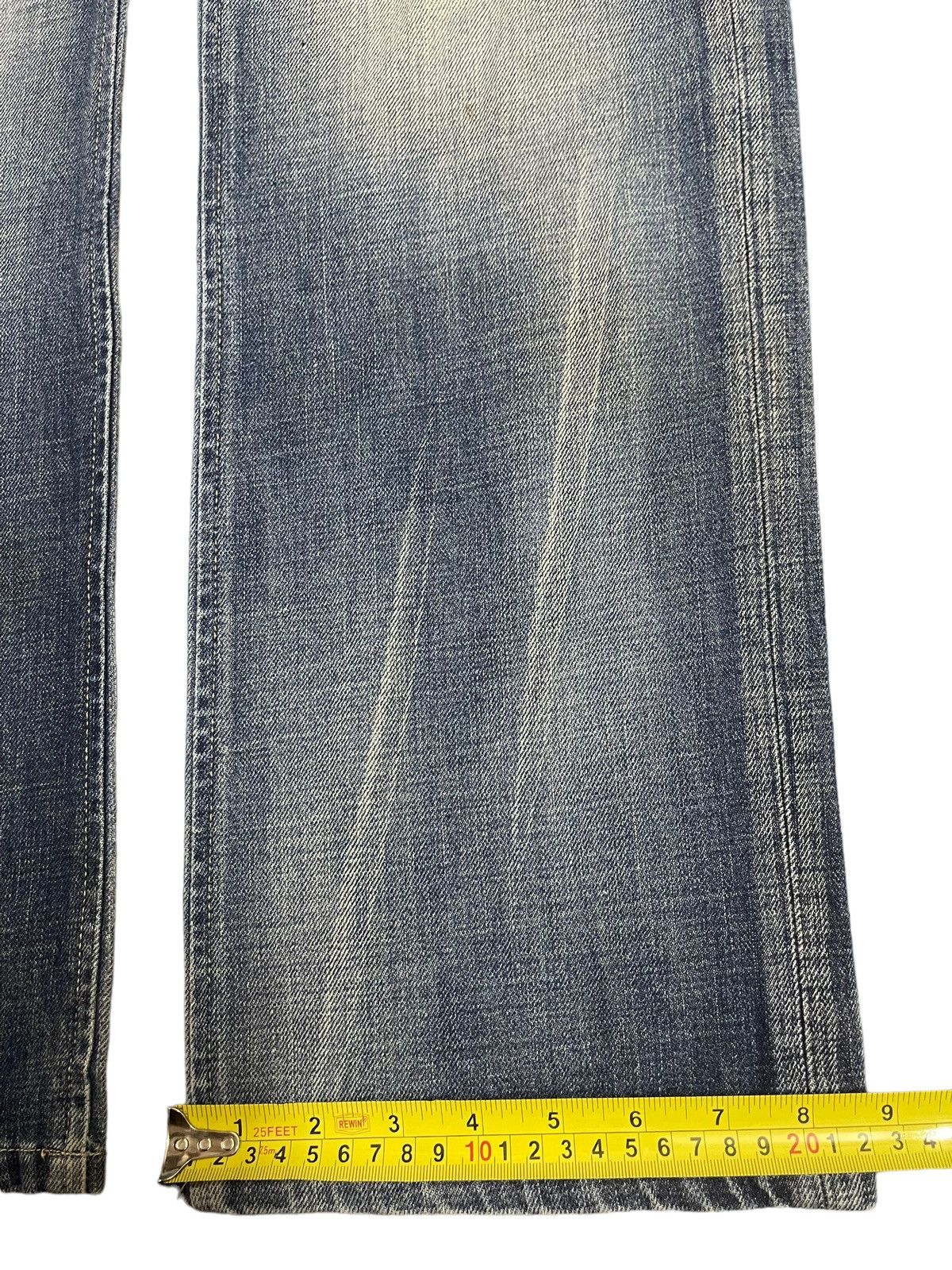 Hysteric Glamour Vintage Japanese Bartack Blue Wash Faded Style Baggy Jeans Size US 30 / EU 46 - 13 Thumbnail
