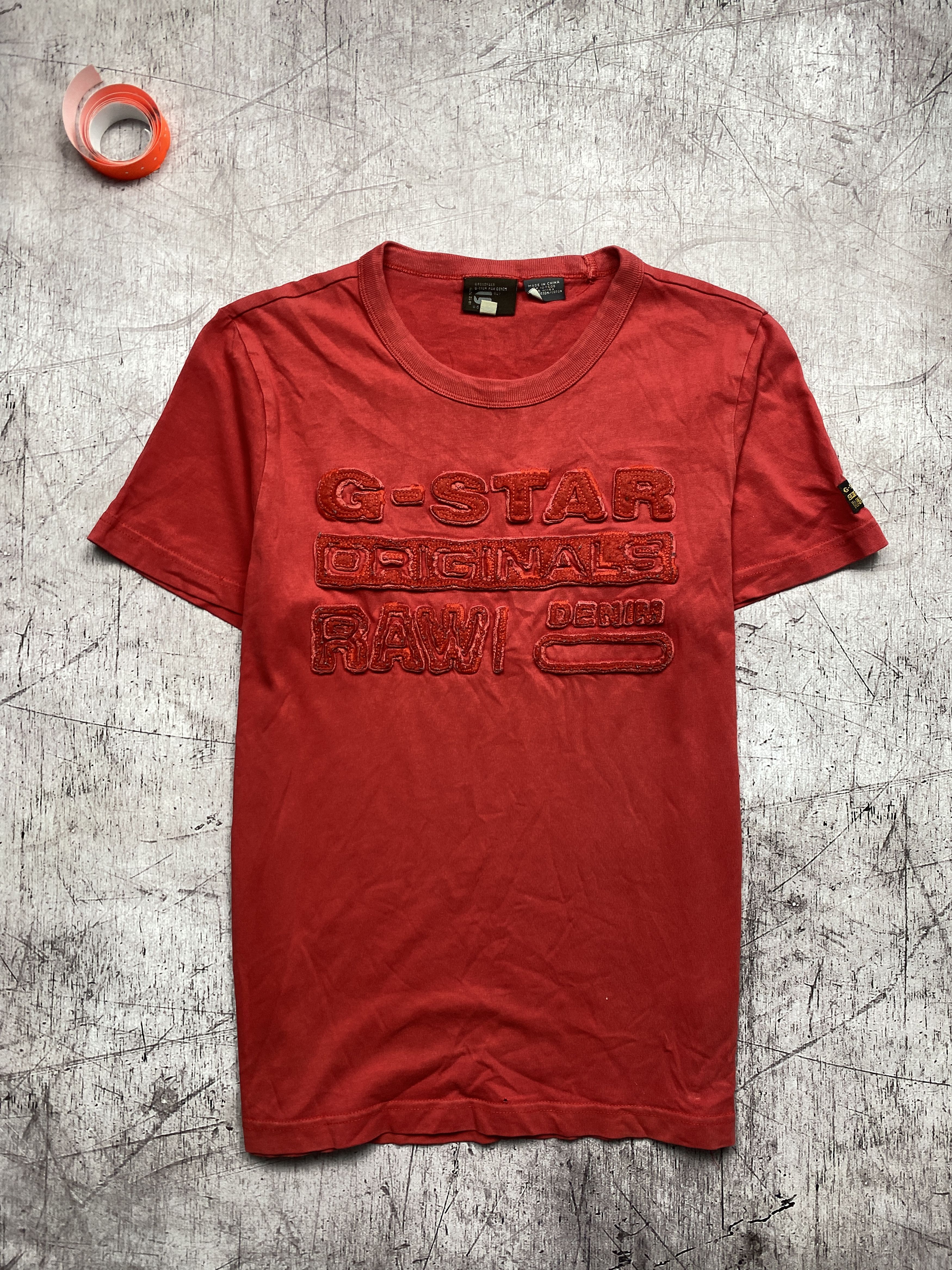 G-Star G Star Raw Vintage Mens Big Logo T-Shirt Tee Size US M / EU 48-50 / 2 - 1 Thumbnail