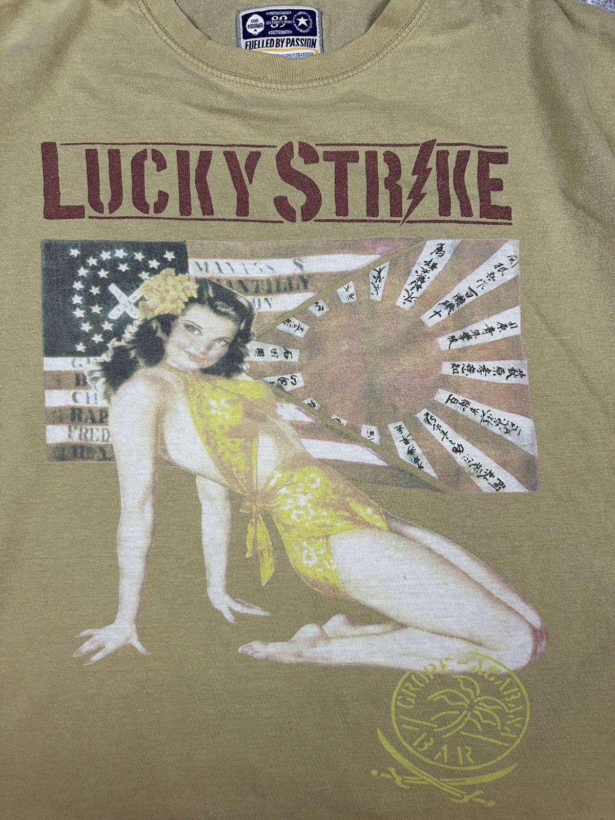Vintage Rare Joe Browns Lucky Strike Pin-Up Tee Military Green XL Size US XL / EU 56 / 4 - 2 Thumbnail