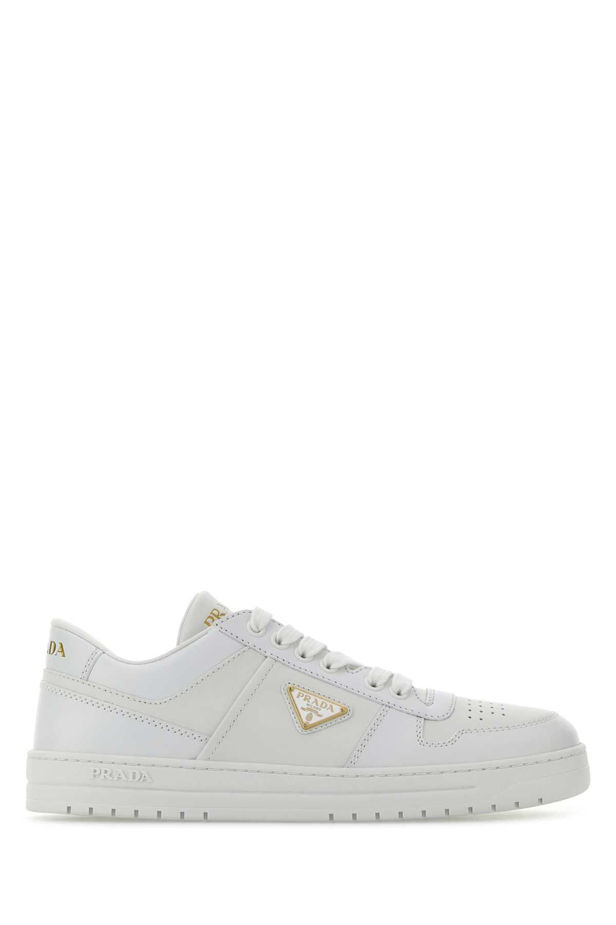 White Leather Downtown Sneakers