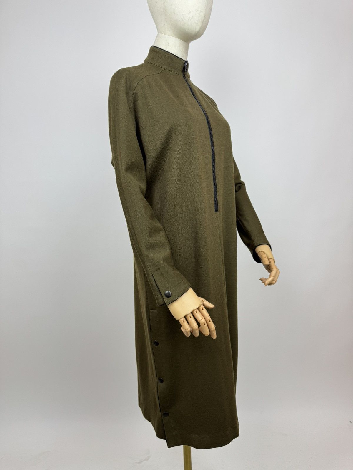 Guy Laroche × Vintage GUY LAROCHE diffusion Paris Vintage Wool Kaftan Dress Size XS / US 0-2 / IT 36-38 - 4 Thumbnail