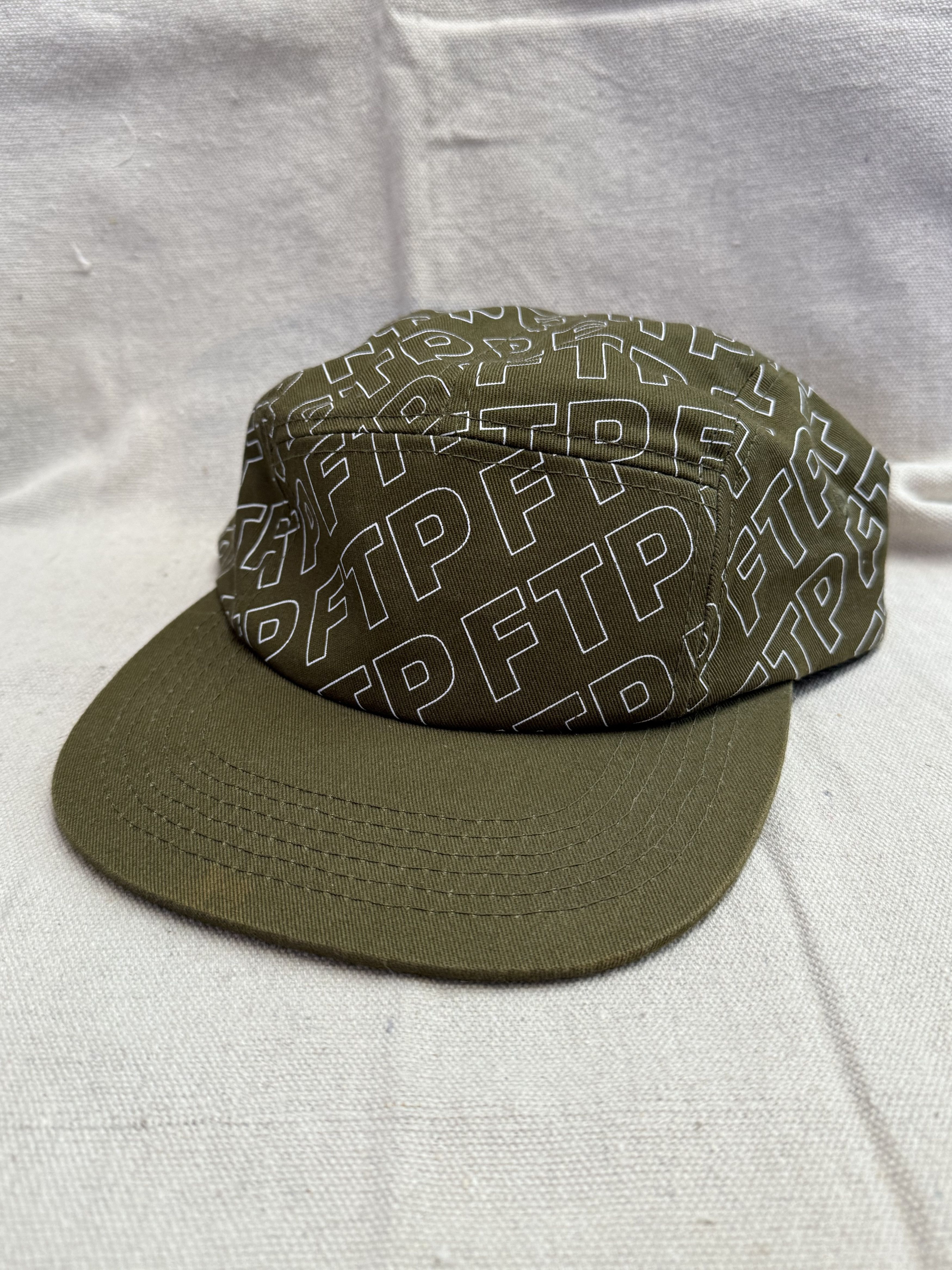Fuck The Population FTP All over Print outline logo Camp cap Size ONE SIZE - 1 Thumbnail