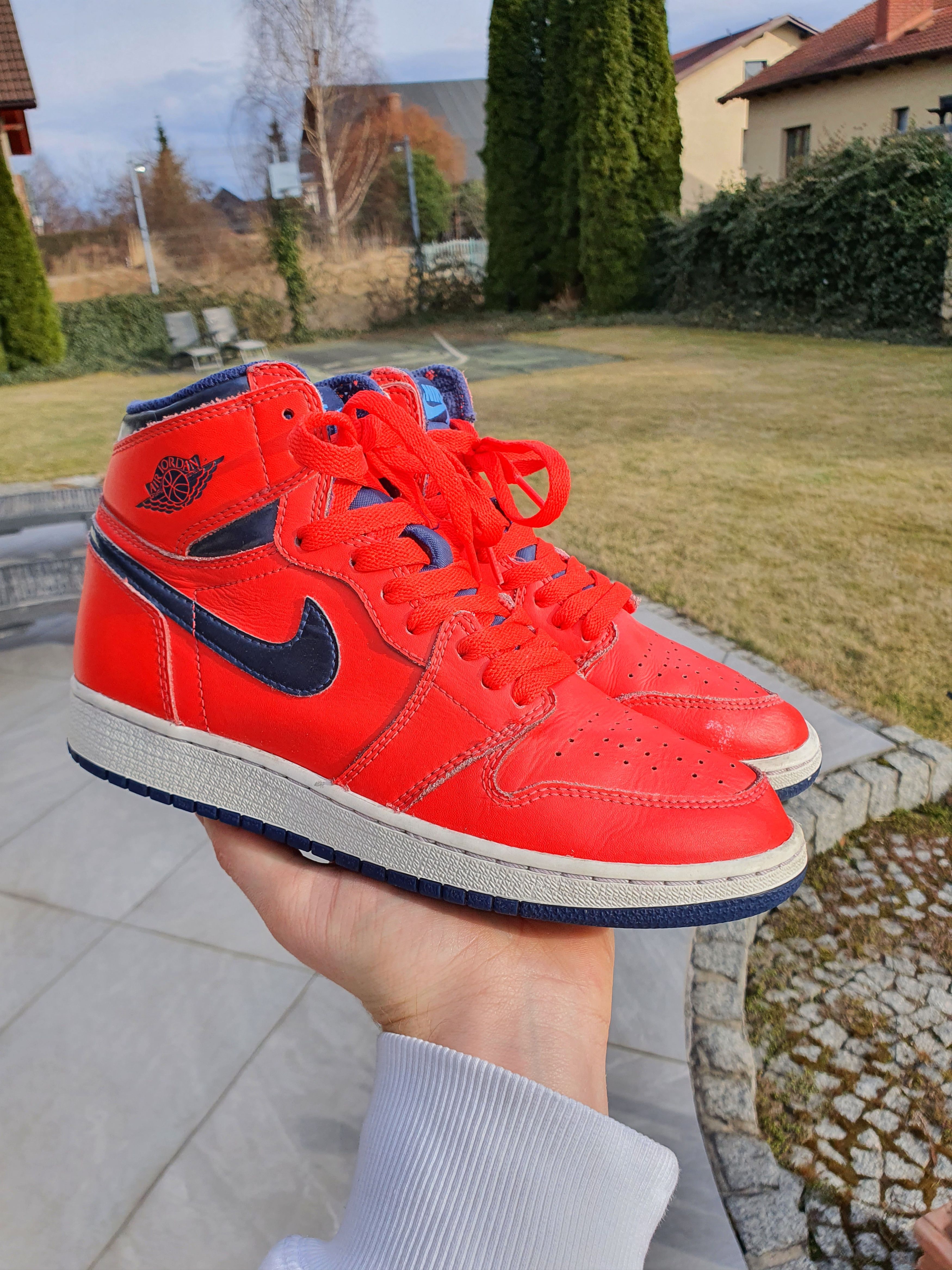 Jordan Brand × Nike 2015 Vintage Nike Air Jordan 1 Retro David Letterman (GS) Size US 6 / IT 36 - 2 Thumbnail