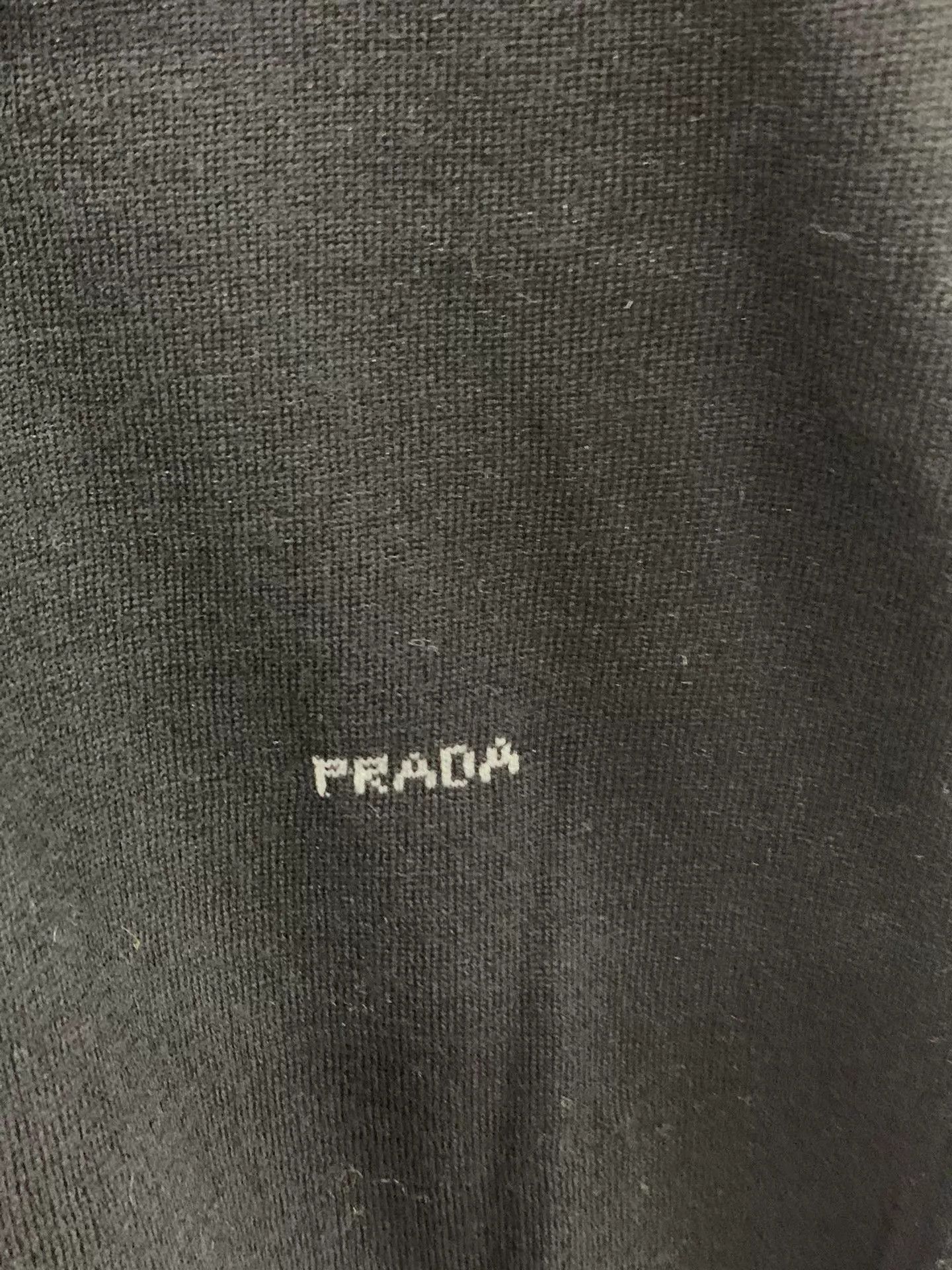 Prada Prada Black Wool Short Sleeve Top Size 36 New Size XS / US 0-2 / IT 36-38 - 2 Thumbnail