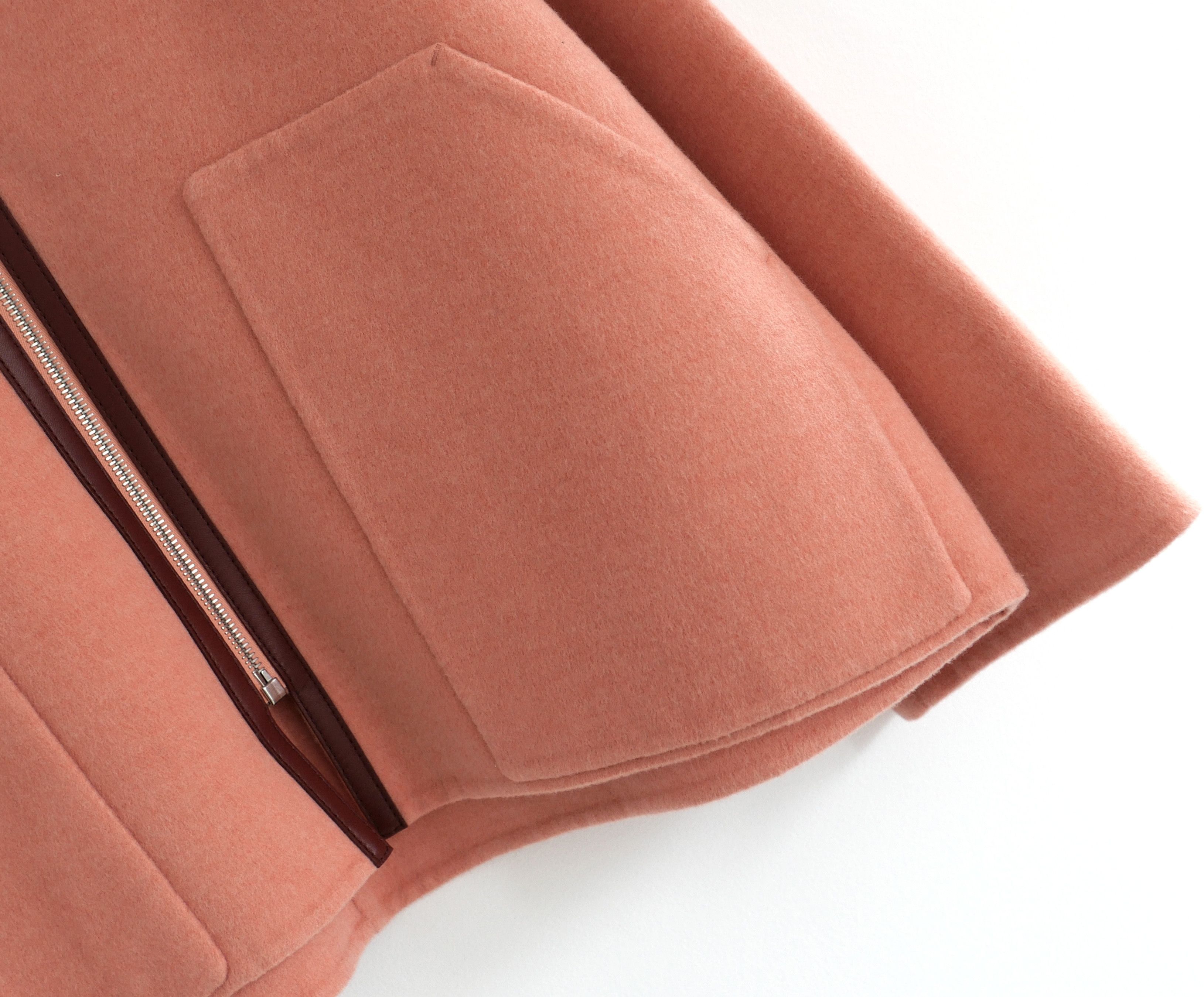 Hermes Hermes Rose Quartz Double Faced Cashmere Cape Fit Jacket Size XS / US 0-2 / IT 36-38 - 3 Thumbnail