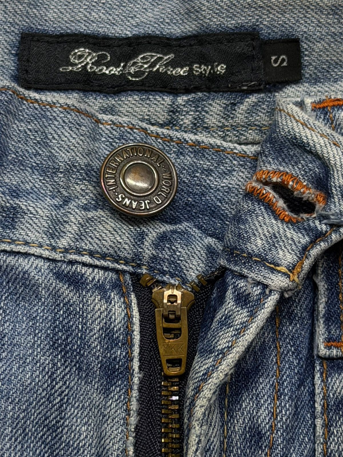 Japanese Brand Vintage Root Three Y2K Japanese-style Distressed Denim | W30 Size 30" / US 8 / IT 44 - 10 Thumbnail