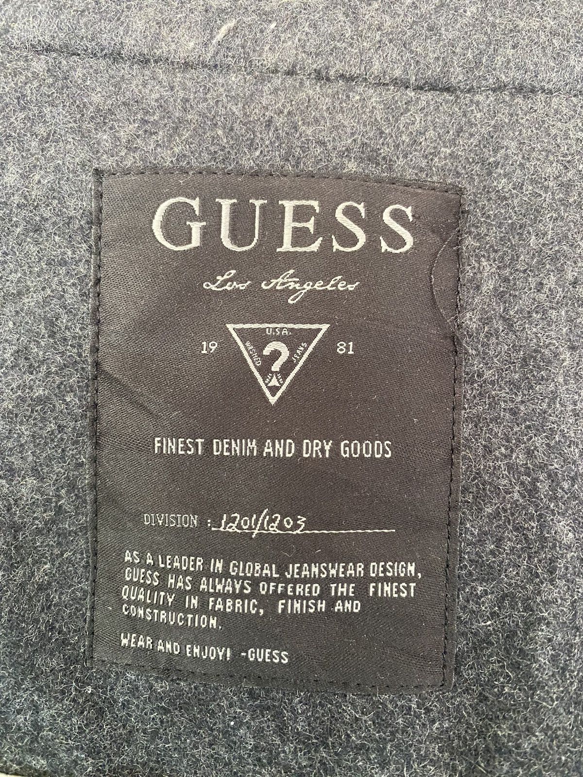 Guess Rare GUESS Wool Double Breast Button Jacket sz L Size US L / EU 52-54 / 3 - 22 Thumbnail