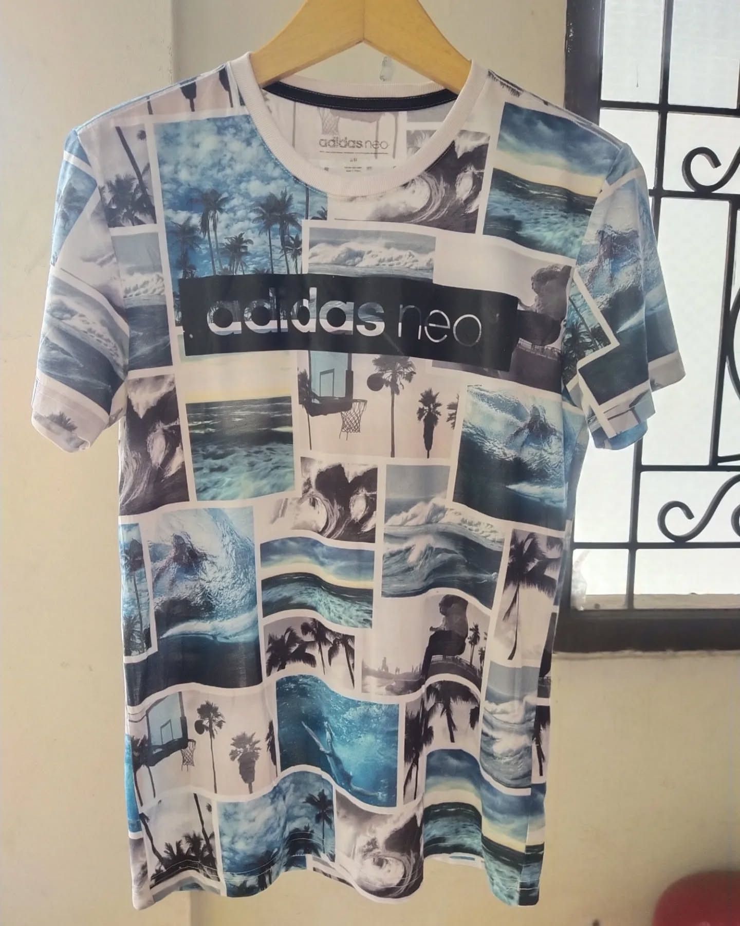 Adidas Adidas Neo All Over Print Graphic Tees Size US M / EU 48-50 / 2 - 1 Thumbnail