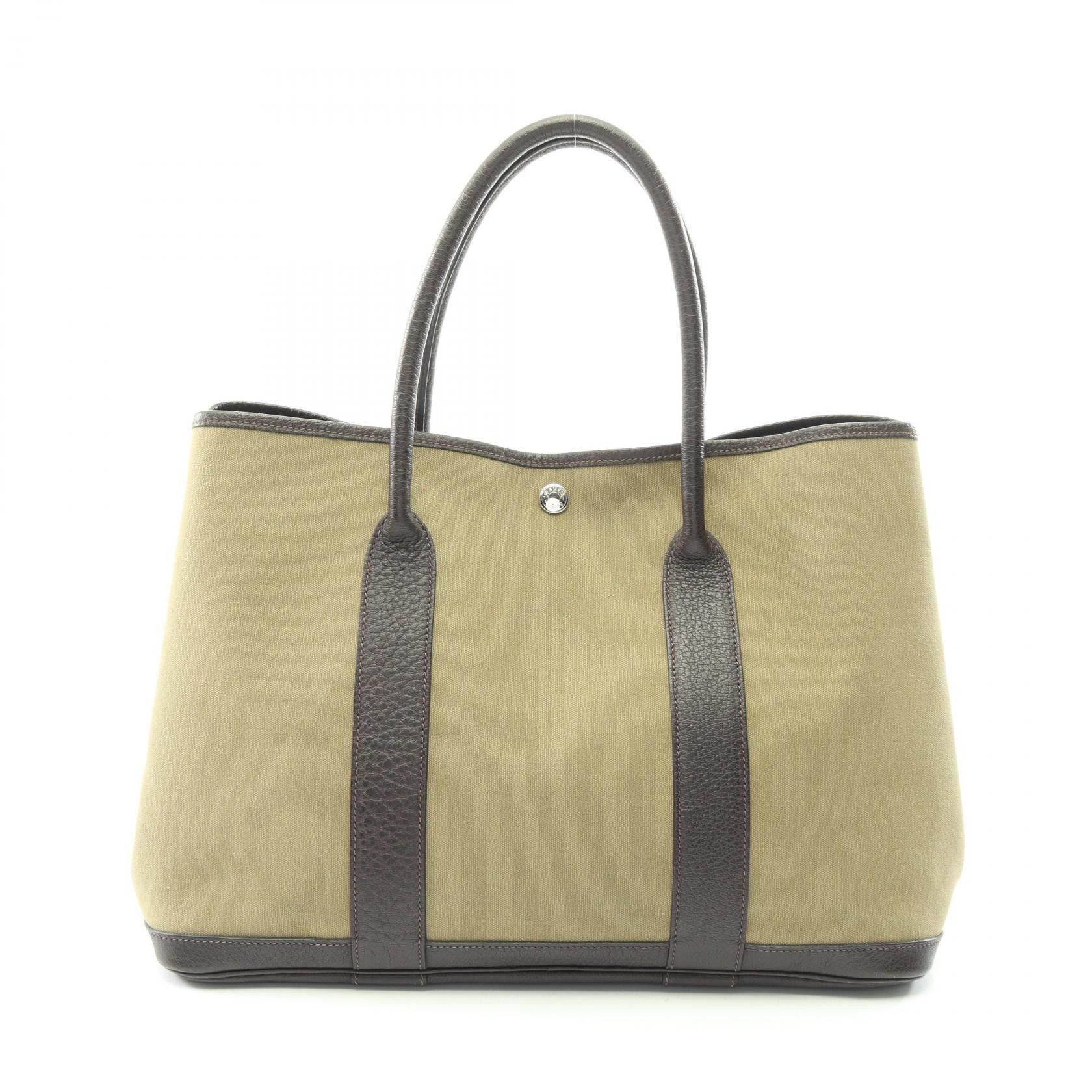 Hermes Hermes Hermes Garden Party PM Canvas Leather Tote Bag Leather Tote Bag T DUTY FREE for USA Size ONE SIZE - 1 Thumbnail