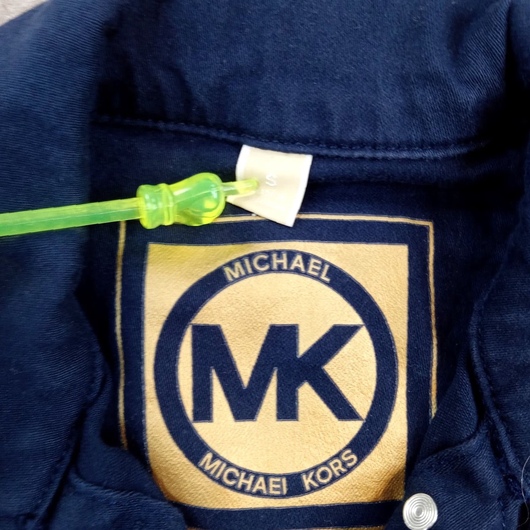 Michael Kors Michael Kors Women's Small Blue Casual Button Front Cropped Stretch Jacket Size S / US 4 / IT 40 - 5 Thumbnail