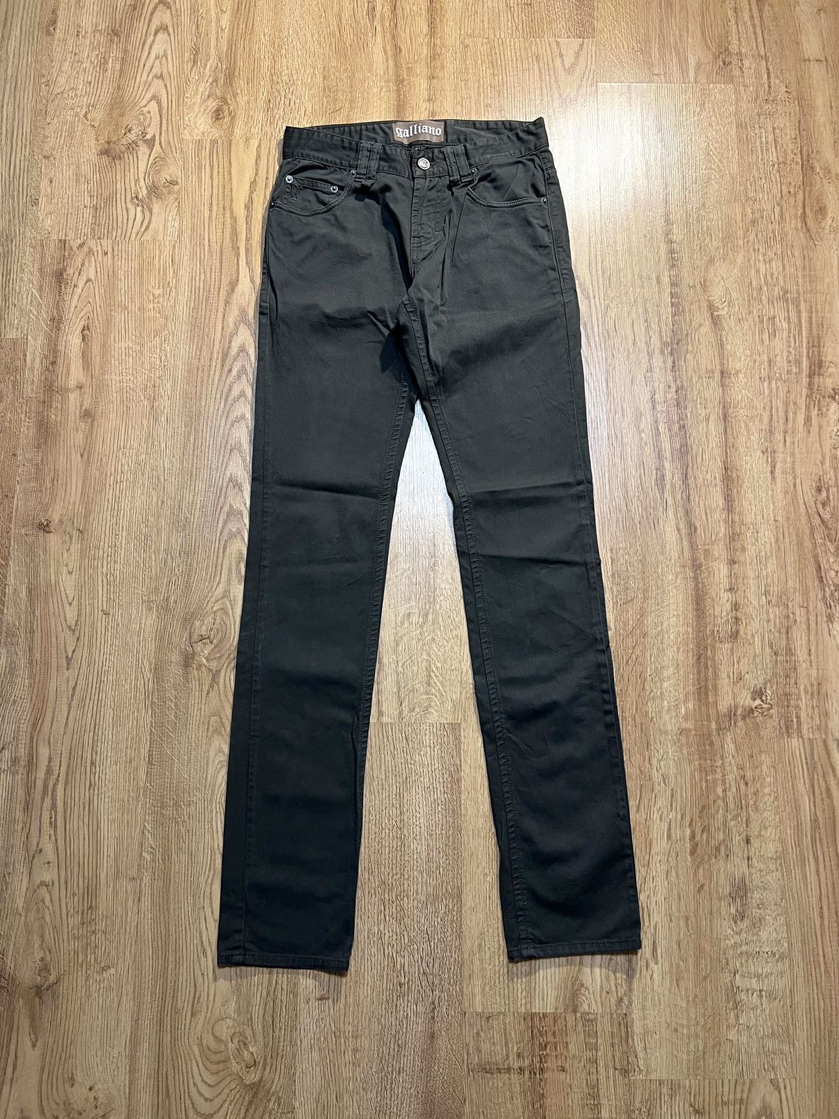 Galliano Vintage Galliano Newspaper Skinny Pants Grailed