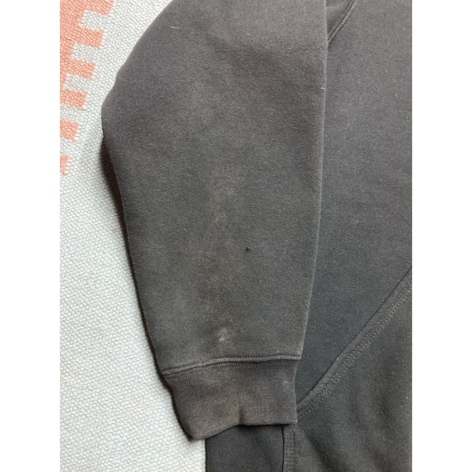 Carhartt Carhartt Hoodie Sweatshirt K288 Black Distressed Faded Loose Fit Large Mens Size US L / EU 52-54 / 3 - 3 Thumbnail