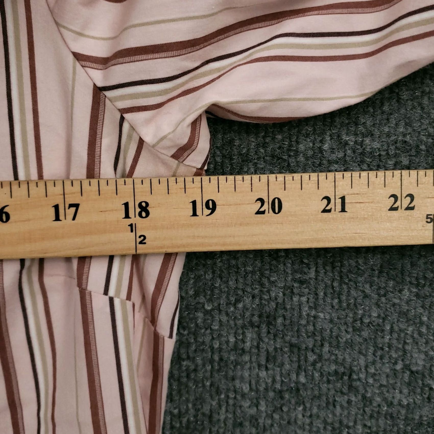 Old Navy Old Navy Womens L Large Pink Striped Stretch Button Up Shirt Casual Size L / US 10 / IT 46 - 5 Thumbnail