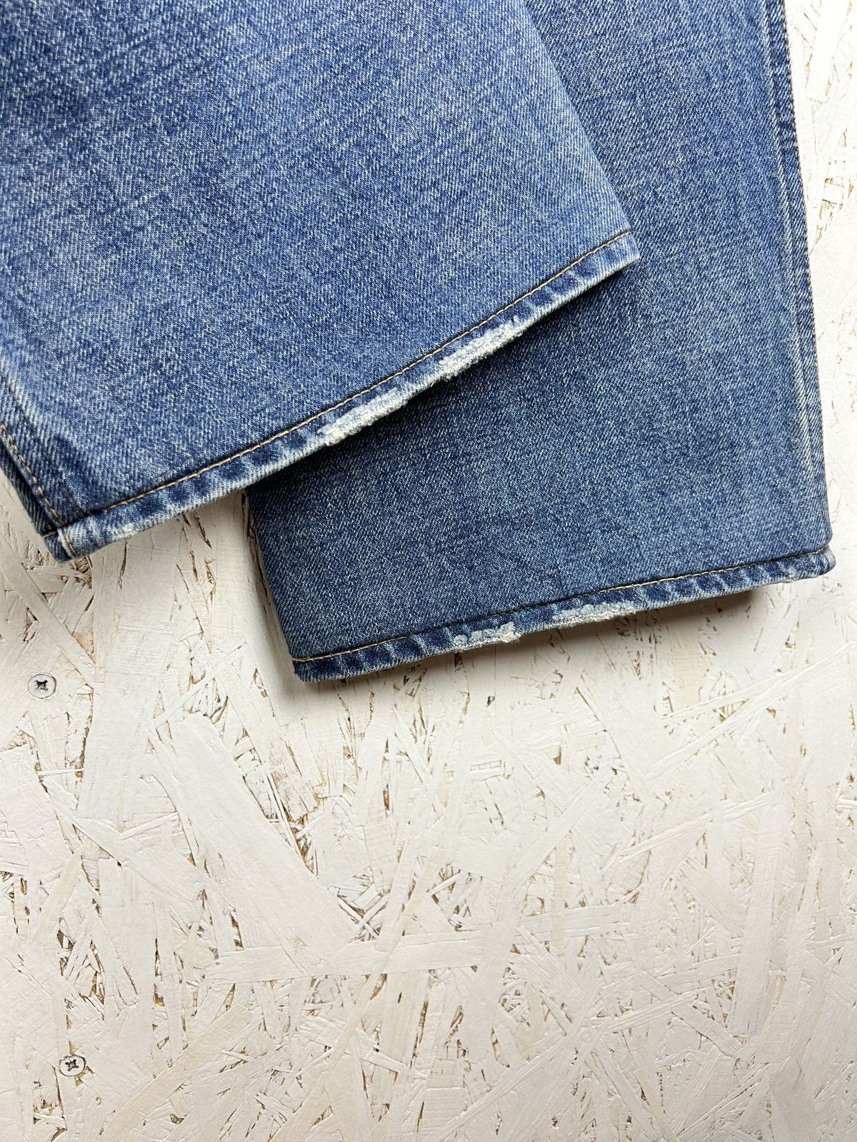 Celine Celine Triomphe Signature Cut Off Washed Flare Jeans Size 28" / US 6 / IT 42 - 10 Thumbnail